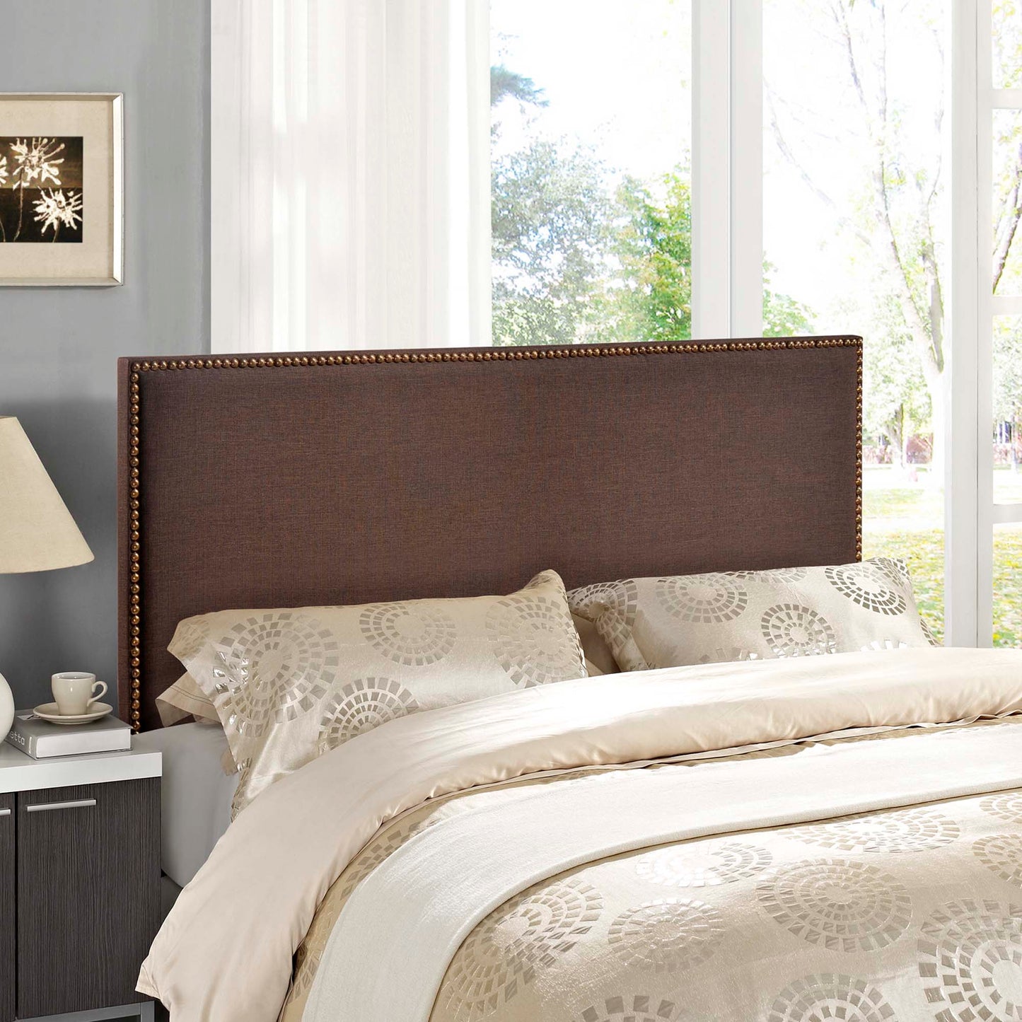 Region Nailhead Upholstered Headboard by Modway