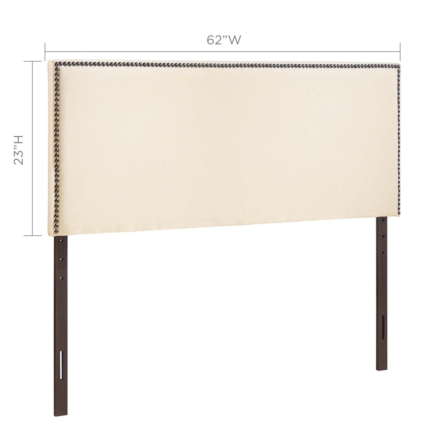 Region Nailhead Upholstered Queen Headboard by Modway MOD-5215-IVO