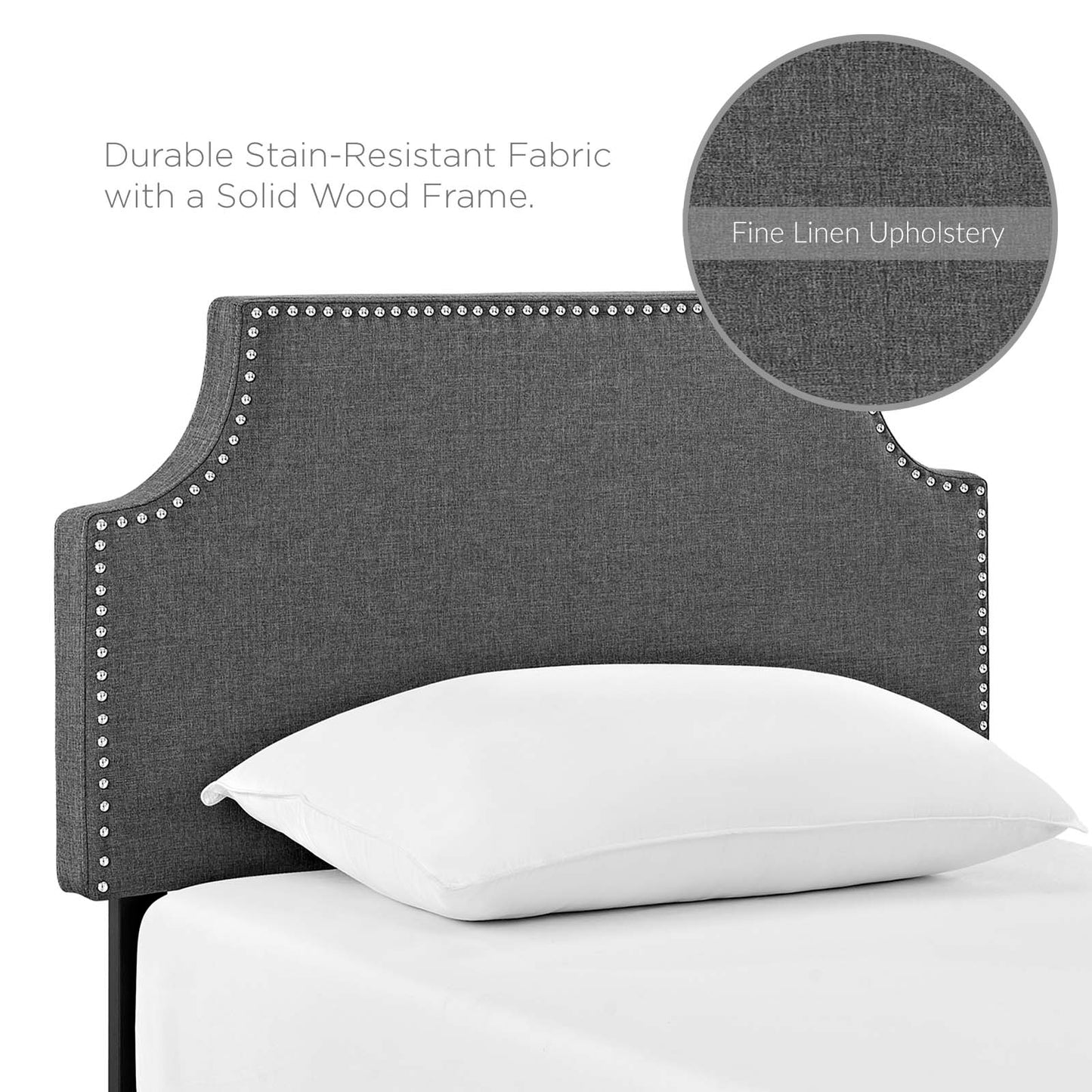 Laura Upholstered Fabric Headboard by Modway
