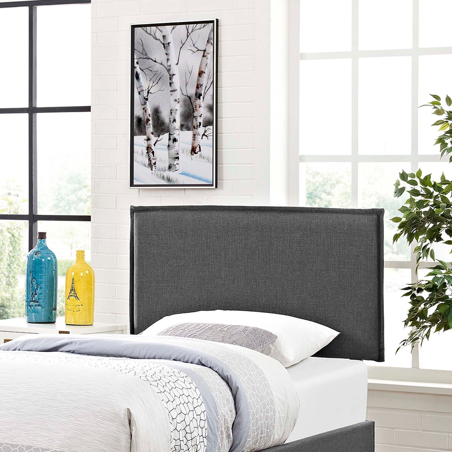 Camille Upholstered Fabric Headboard by Modway
