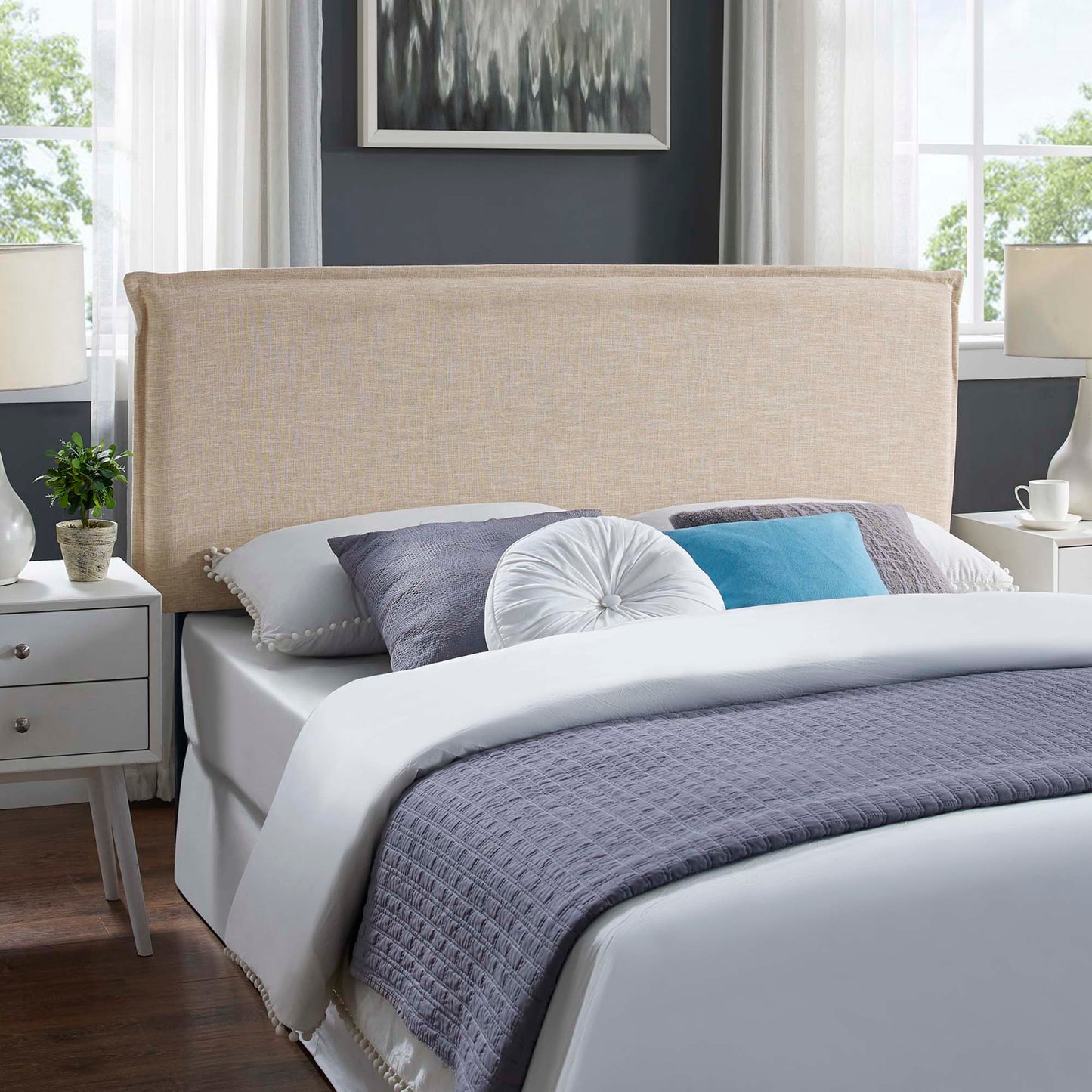 Camille Upholstered Fabric Headboard by Modway