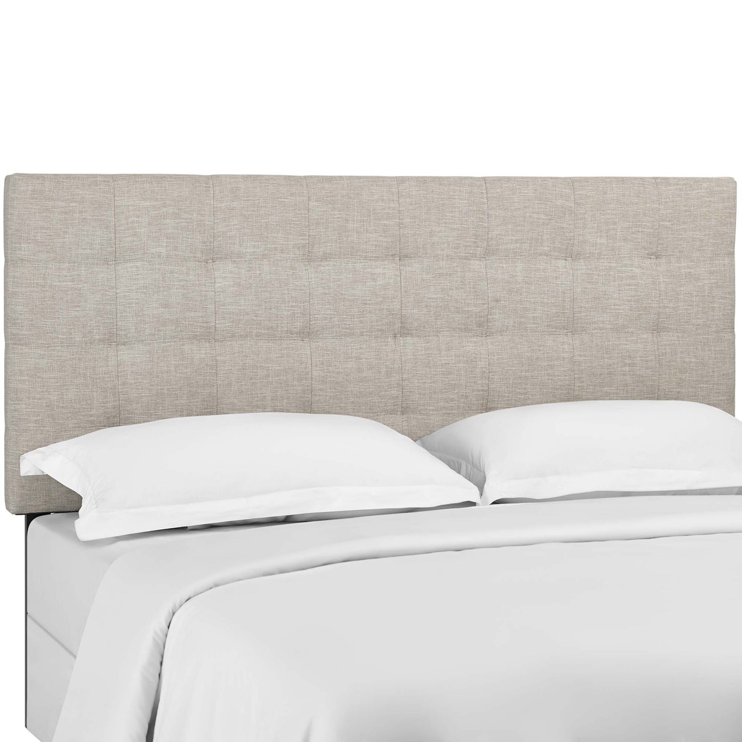 Paisley Tufted Upholstered Linen Fabric King and California King Headboard by Modway MOD-5855-BEI