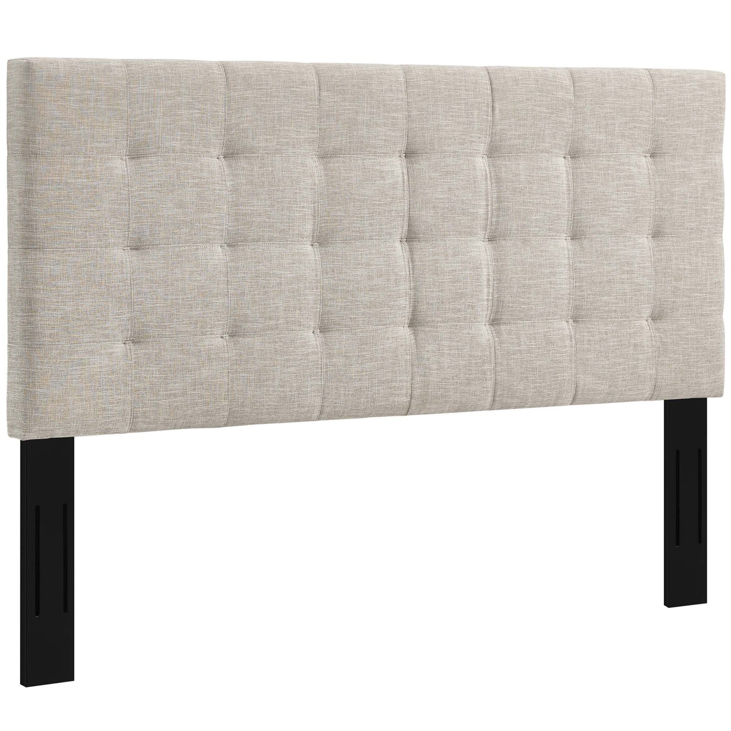 Paisley Tufted Upholstered Linen Fabric King and California King Headboard by Modway MOD-5855-BEI