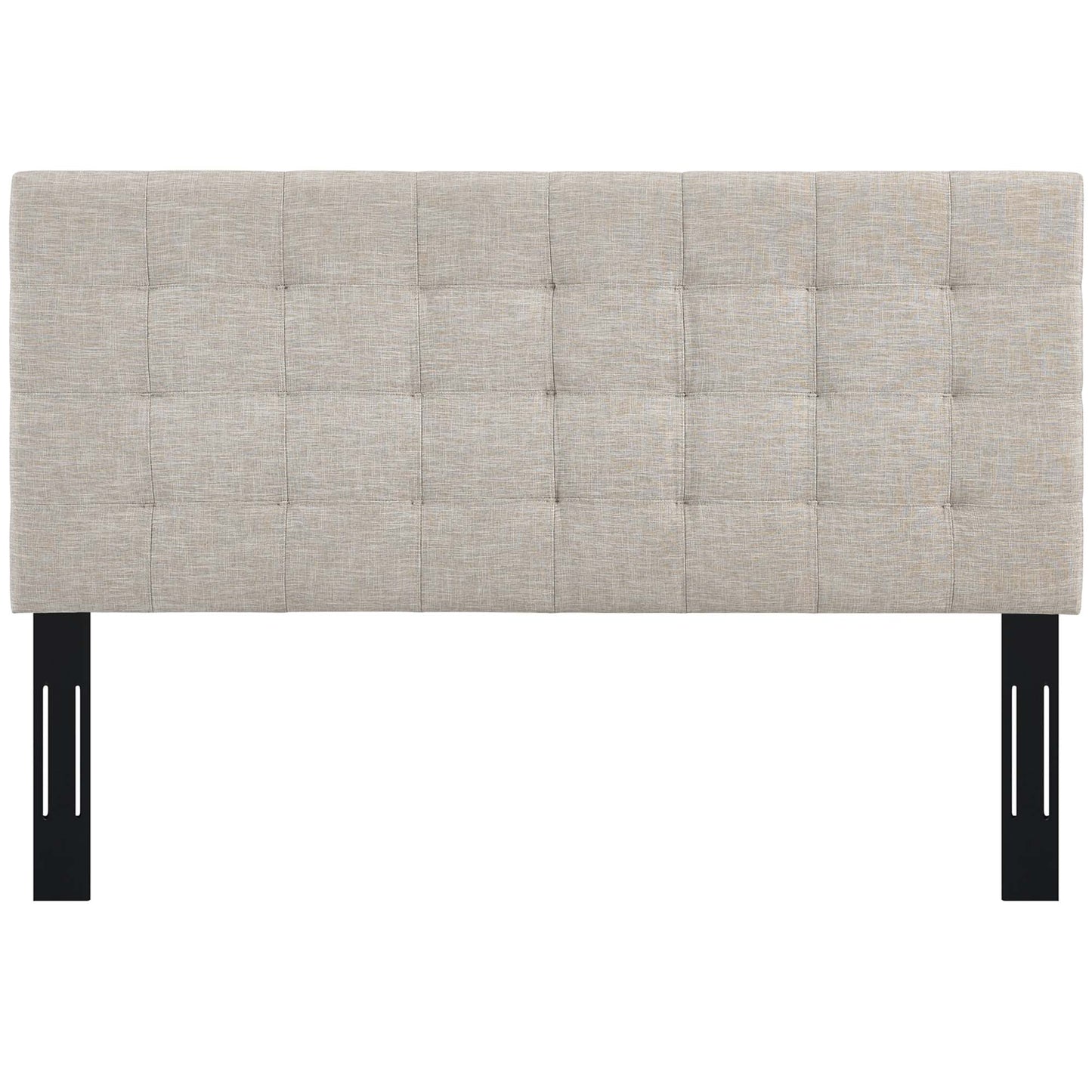Paisley Tufted Upholstered Linen Fabric King and California King Headboard by Modway MOD-5855-BEI