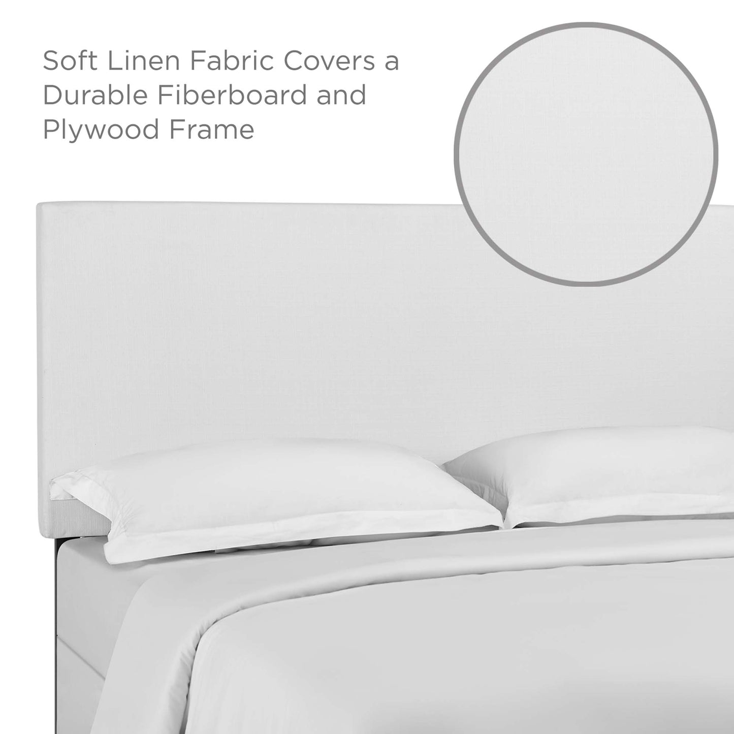 Taylor Upholstered Linen Fabric Headboard by Modway