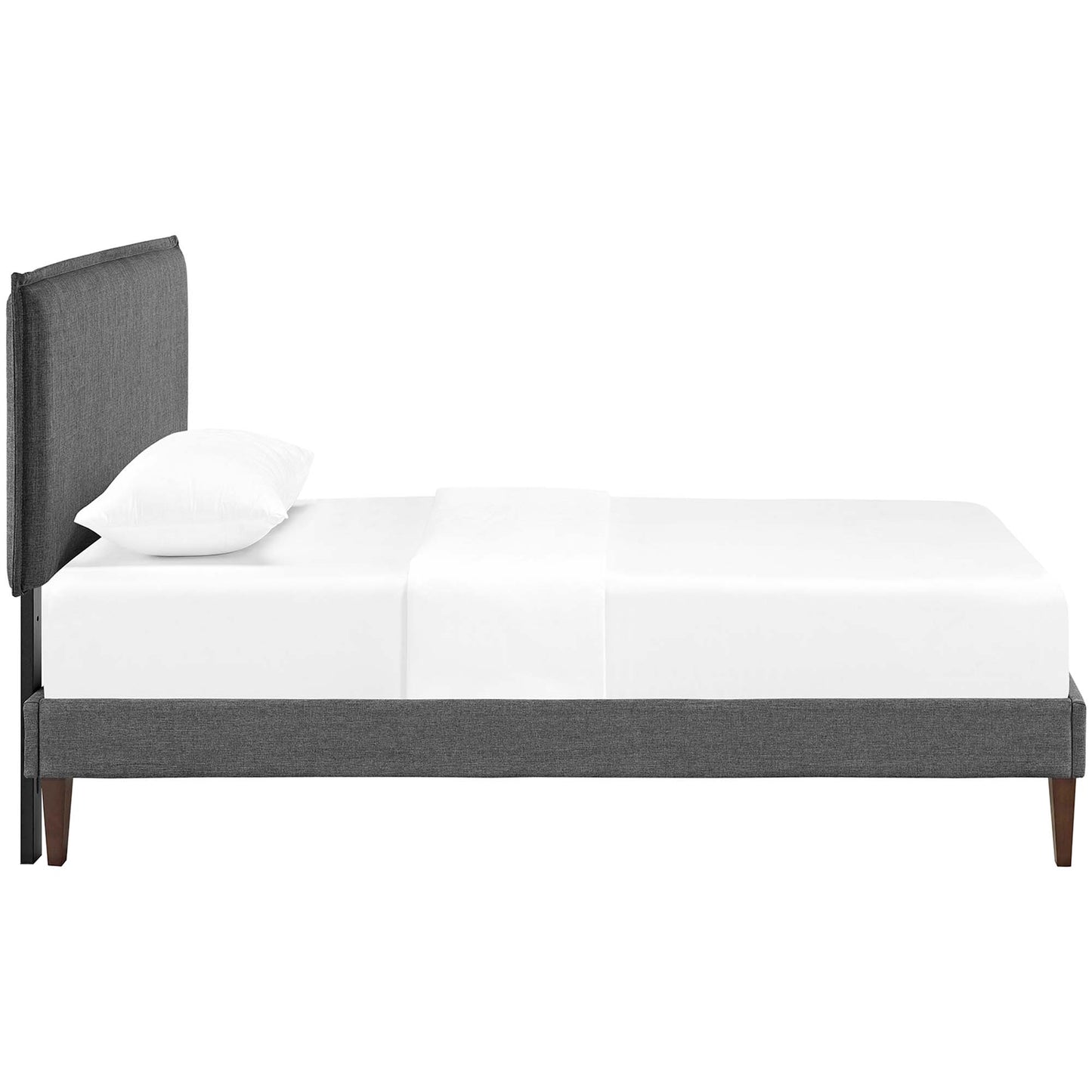 Amaris Fabric Twin Platform Bed with Squared Tapered Legs by Modway MOD-5906-GRY