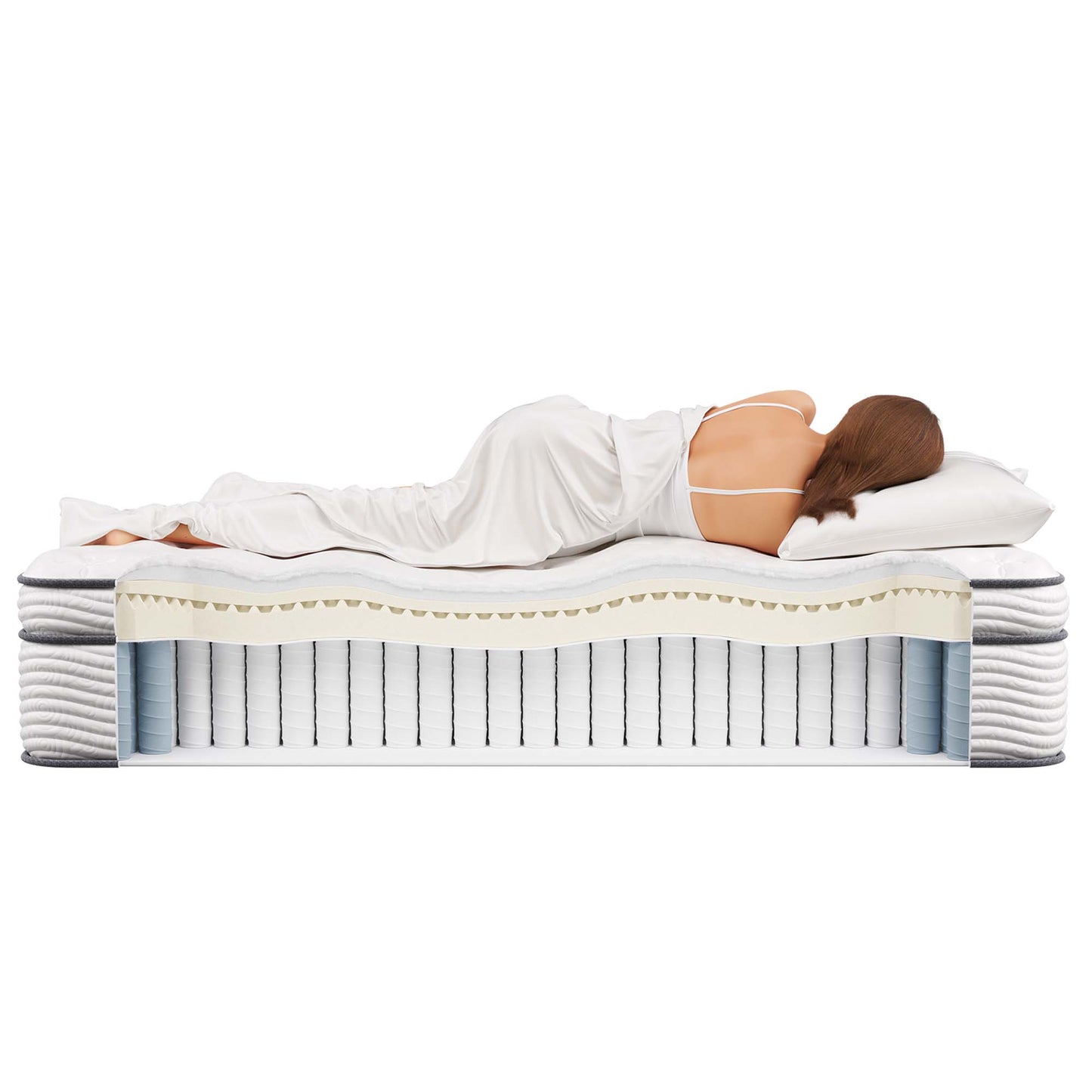 Jenna 14" Innerspring and Foam Twin Mattress