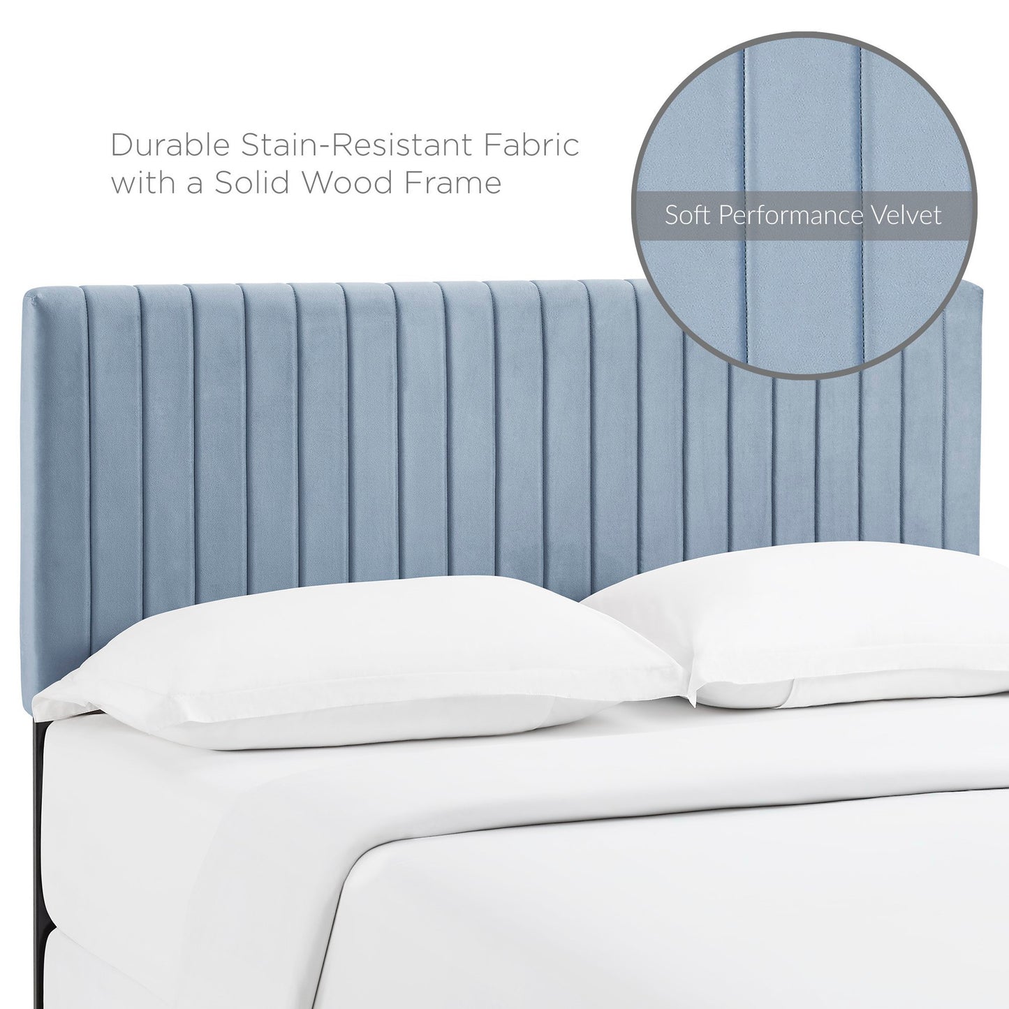 Keira Performance Velvet Full / Queen Headboard by Modway MOD-6095-LBU