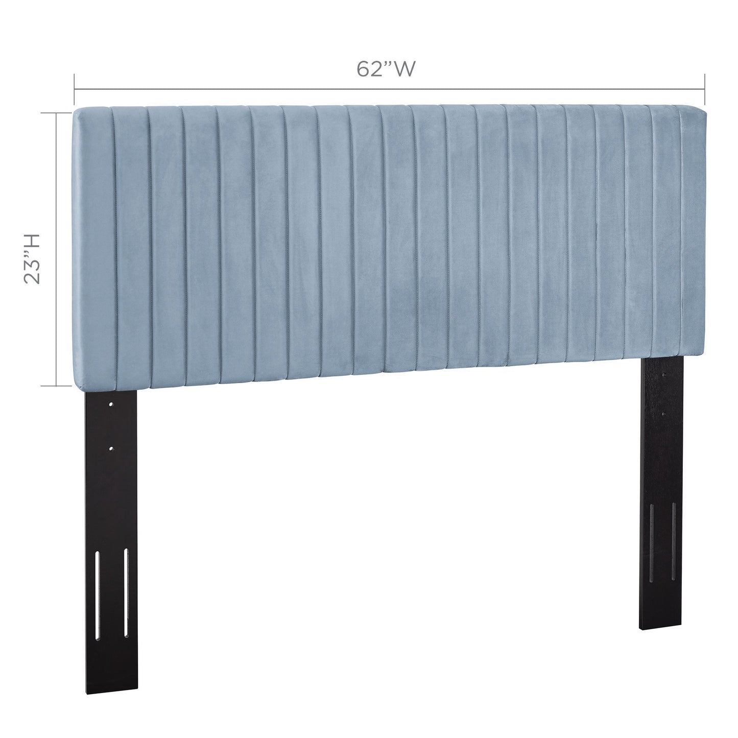 Keira Performance Velvet Full / Queen Headboard by Modway MOD-6095-LBU
