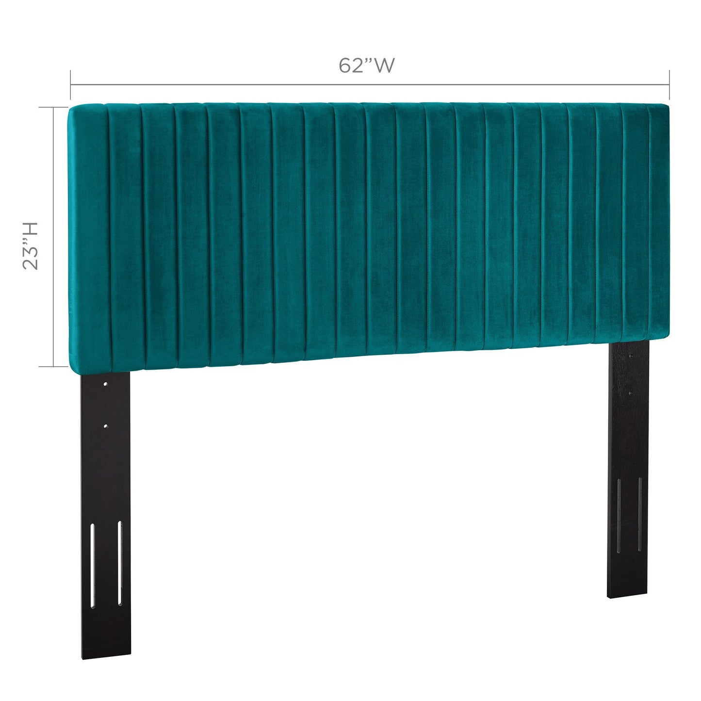 Keira Performance Velvet Full / Queen Headboard by Modway MOD-6095-TEA