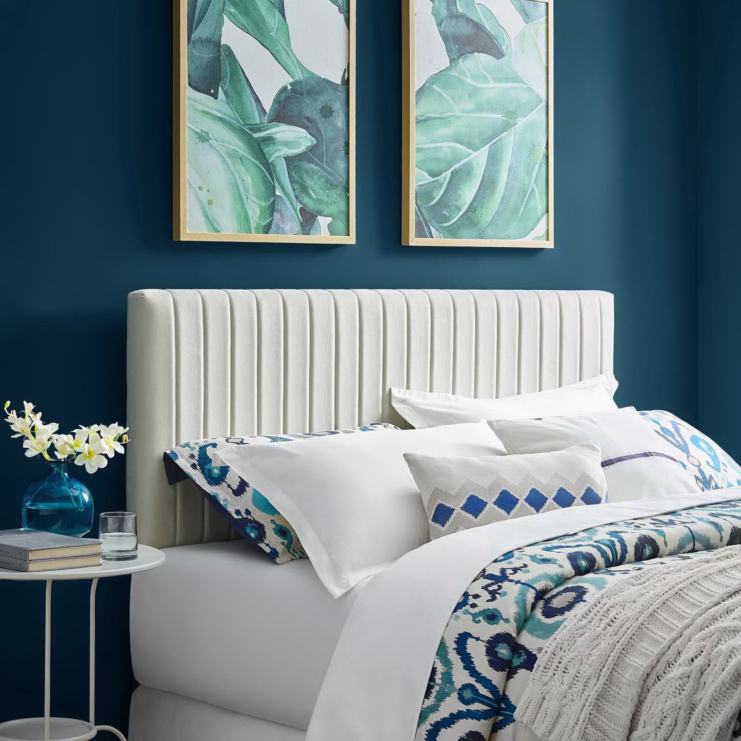 Keira Performance Velvet King/California King Headboard