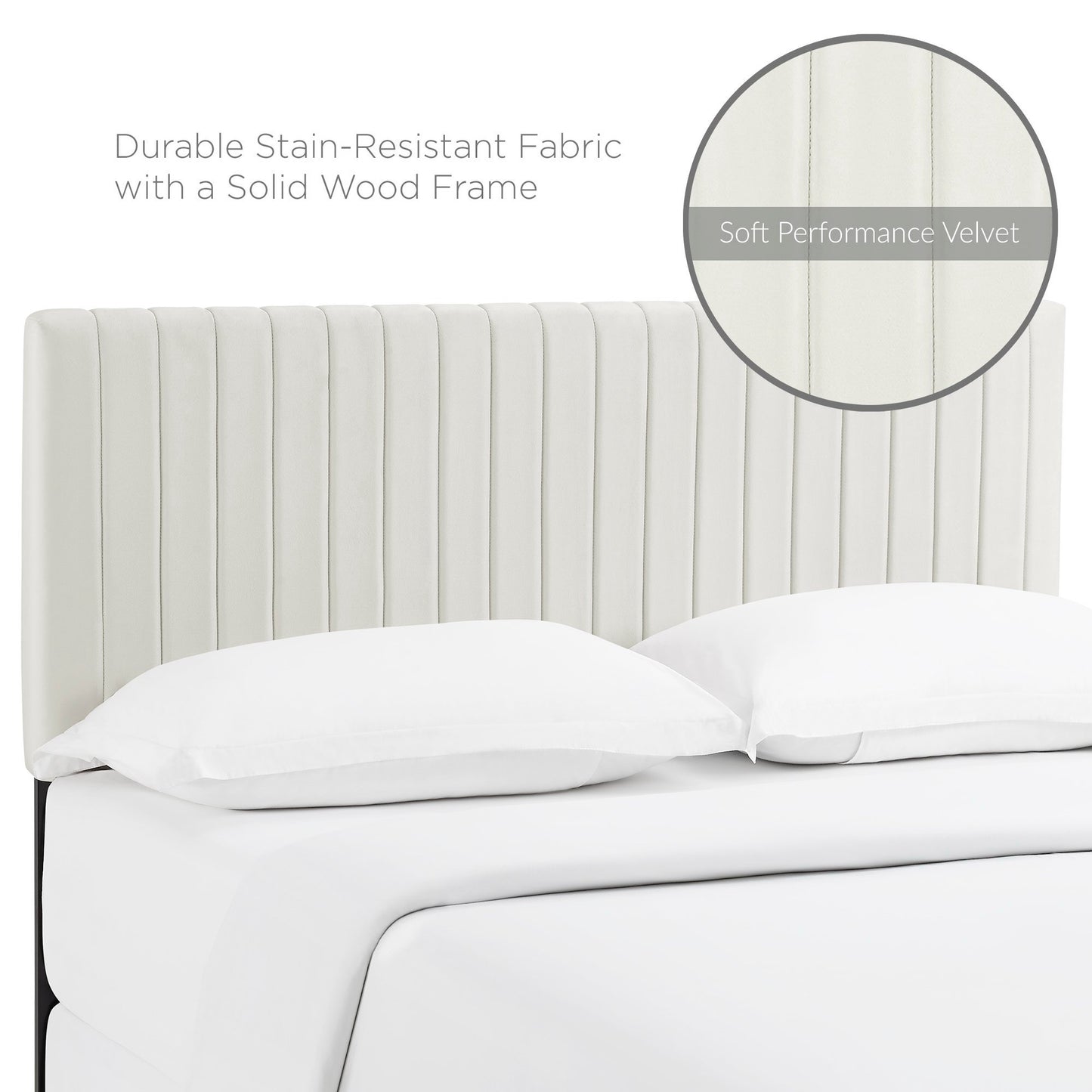 Keira Performance Velvet King/California King Headboard