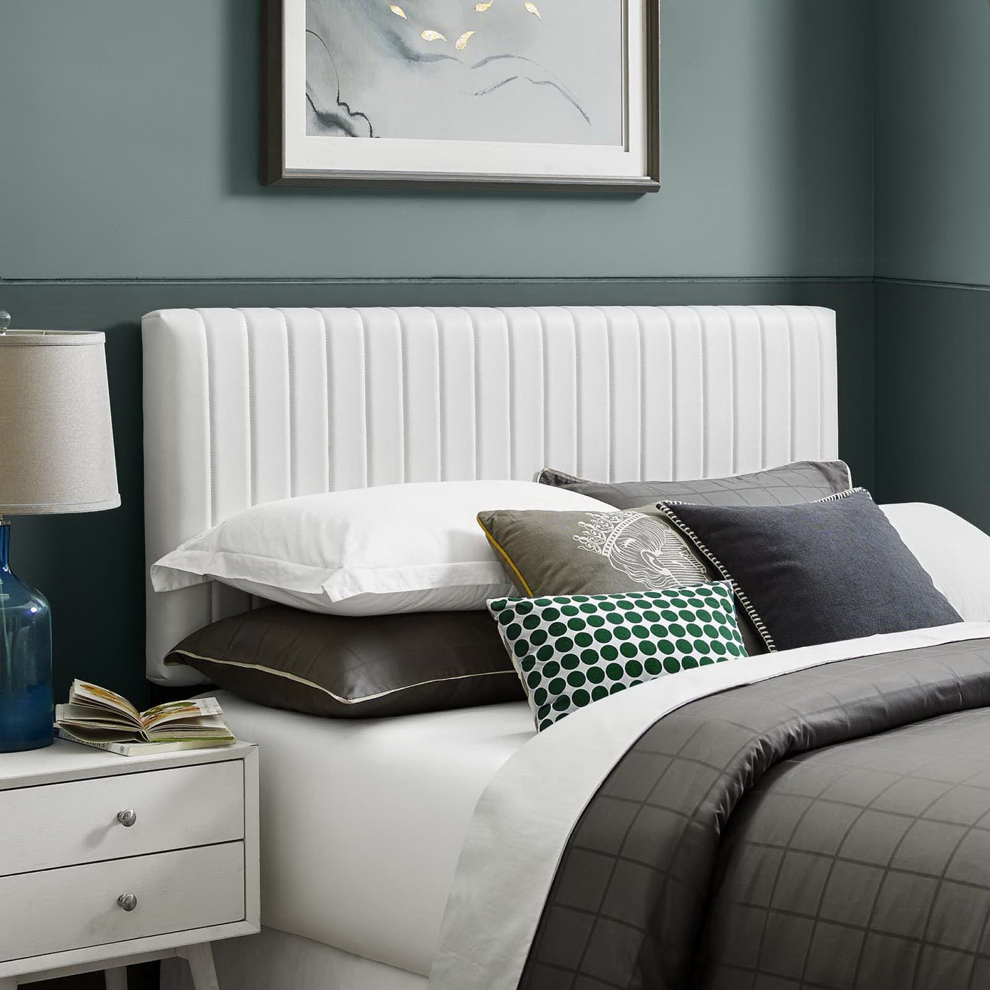 Keira Faux Leather King/California King Headboard