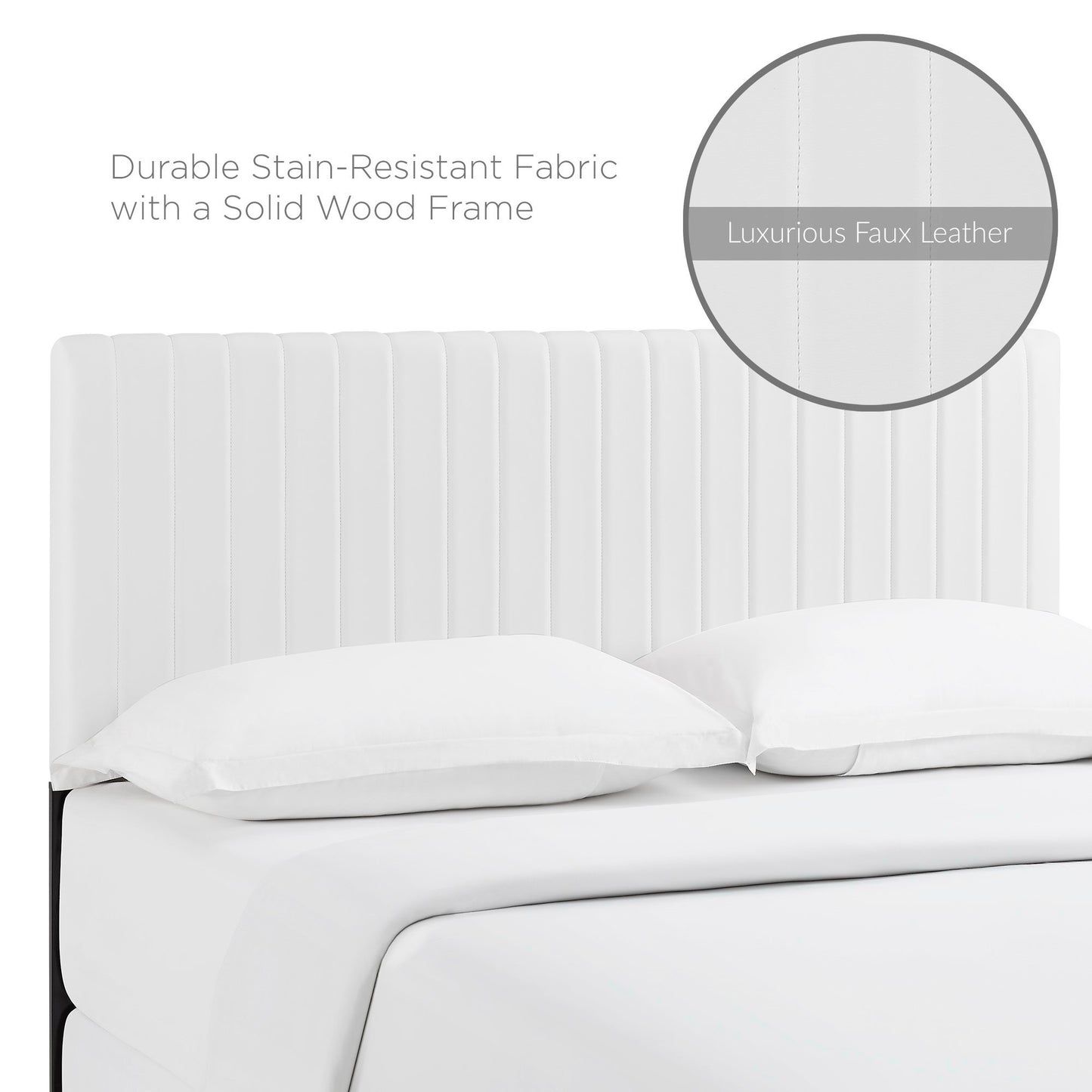 Keira Faux Leather King/California King Headboard