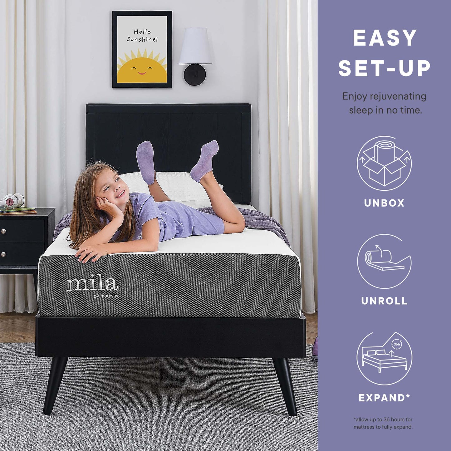 Mila 6" Foam Twin Mattress Set of 2