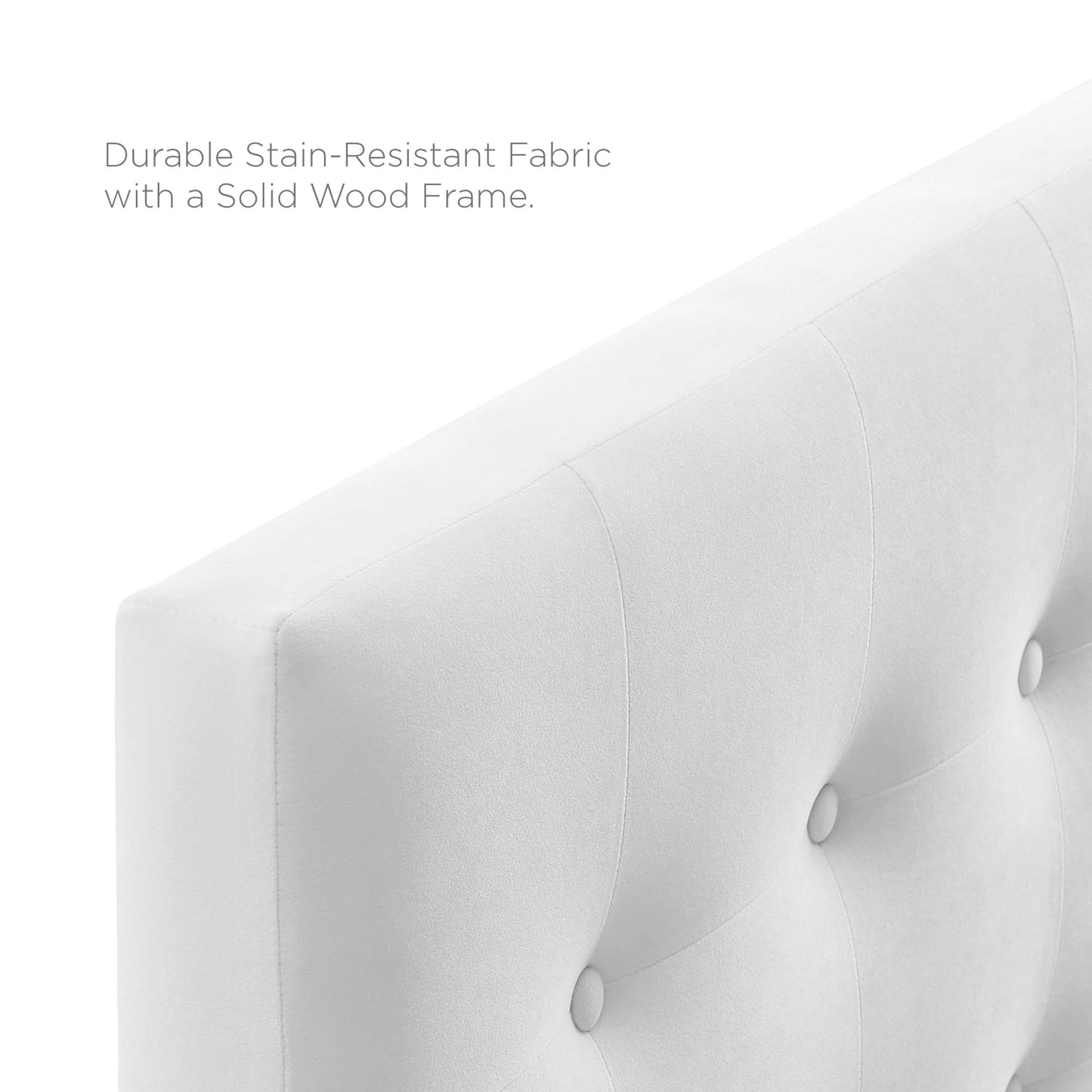 Emily Biscuit Tufted Performance Velvet Full Headboard by Modway MOD-6115-WHI