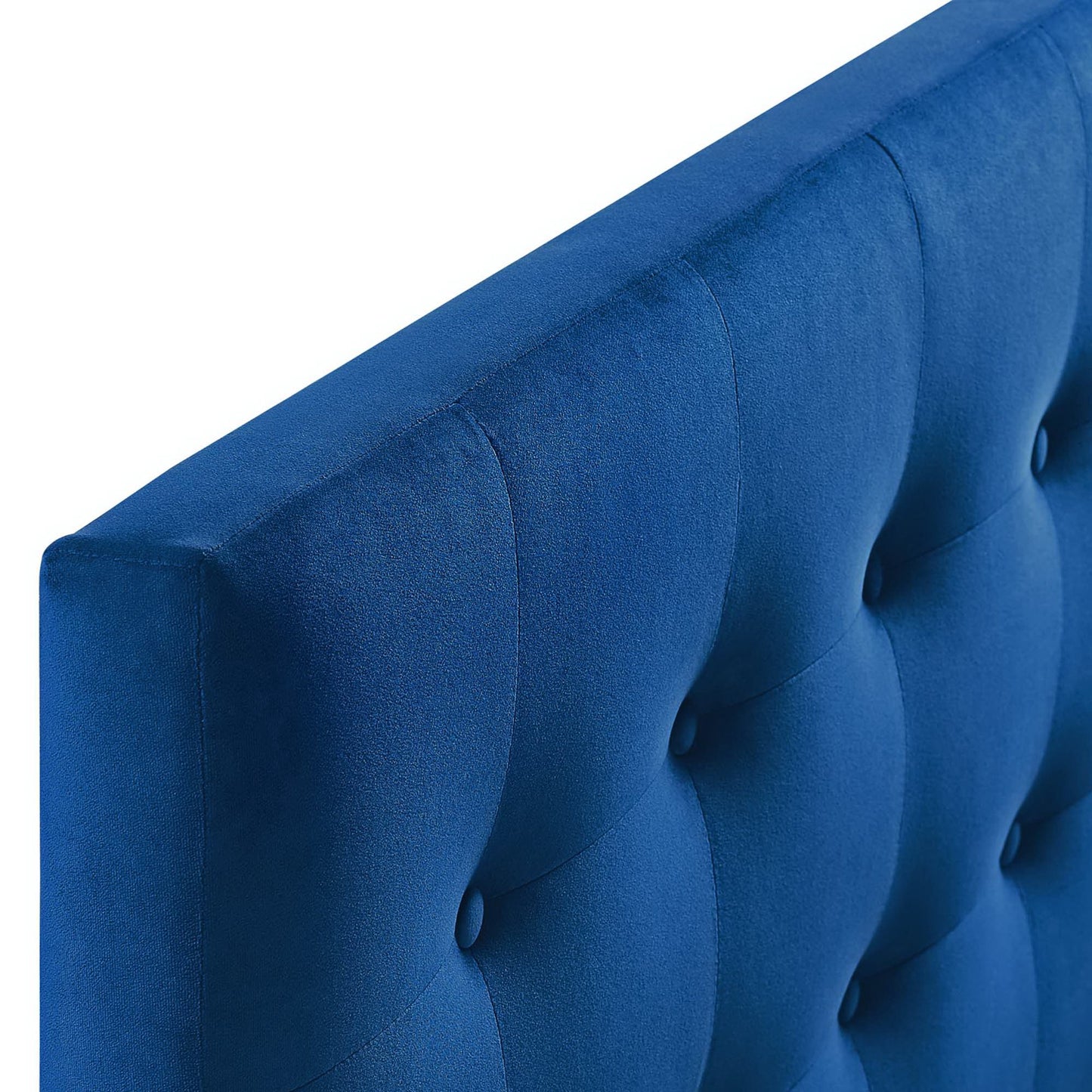 Emily Biscuit Tufted Performance Velvet Queen Headboard by Modway MOD-6116-NAV