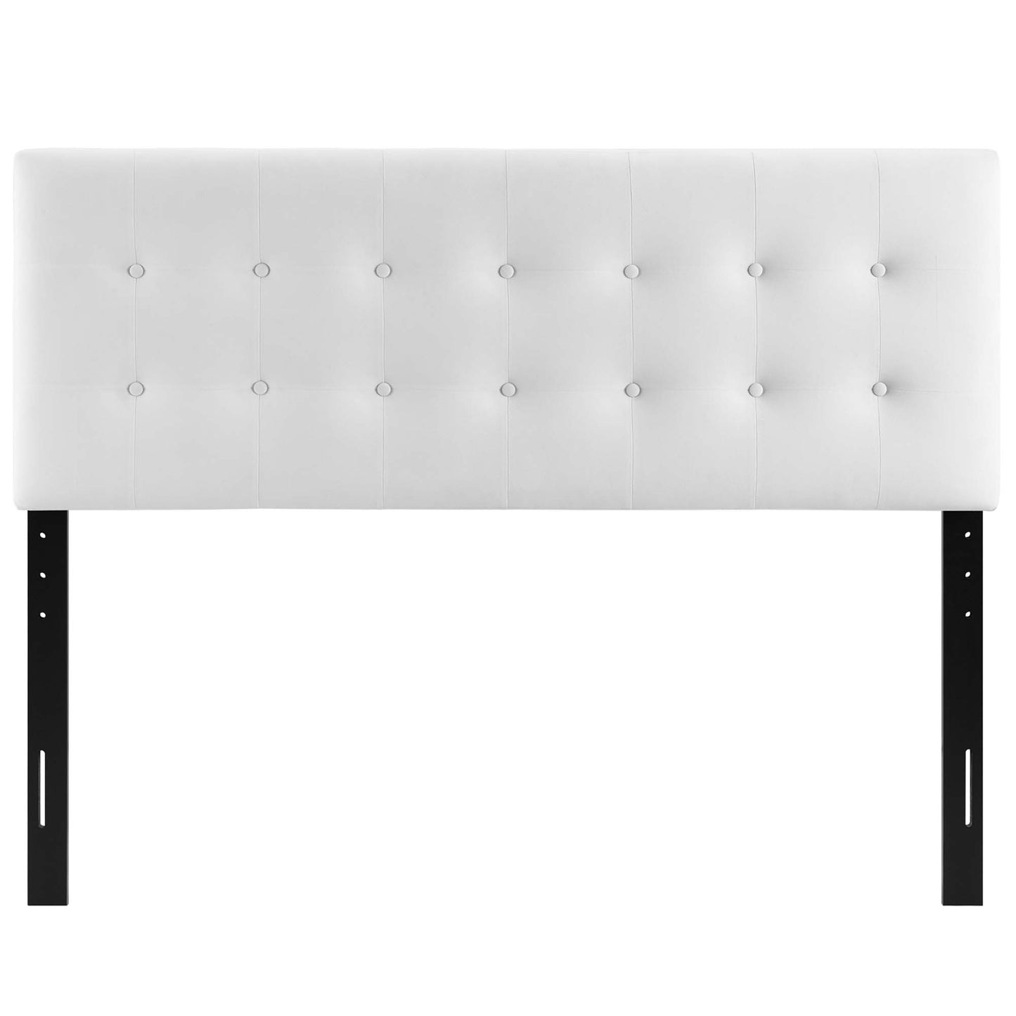 Emily Biscuit Tufted Performance Velvet Queen Headboard by Modway MOD-6116-WHI