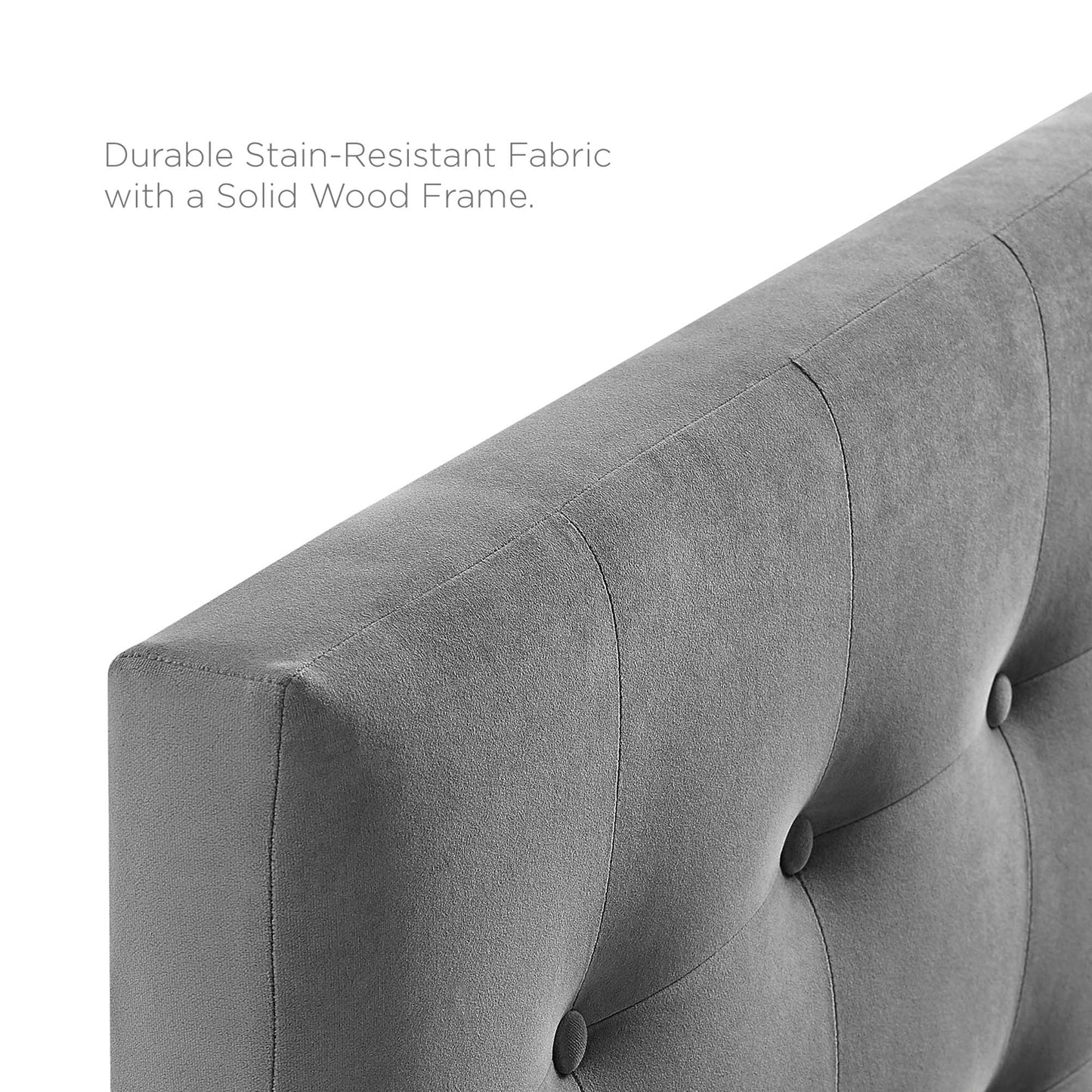 Emily Biscuit Tufted Performance Velvet King Headboard by Modway