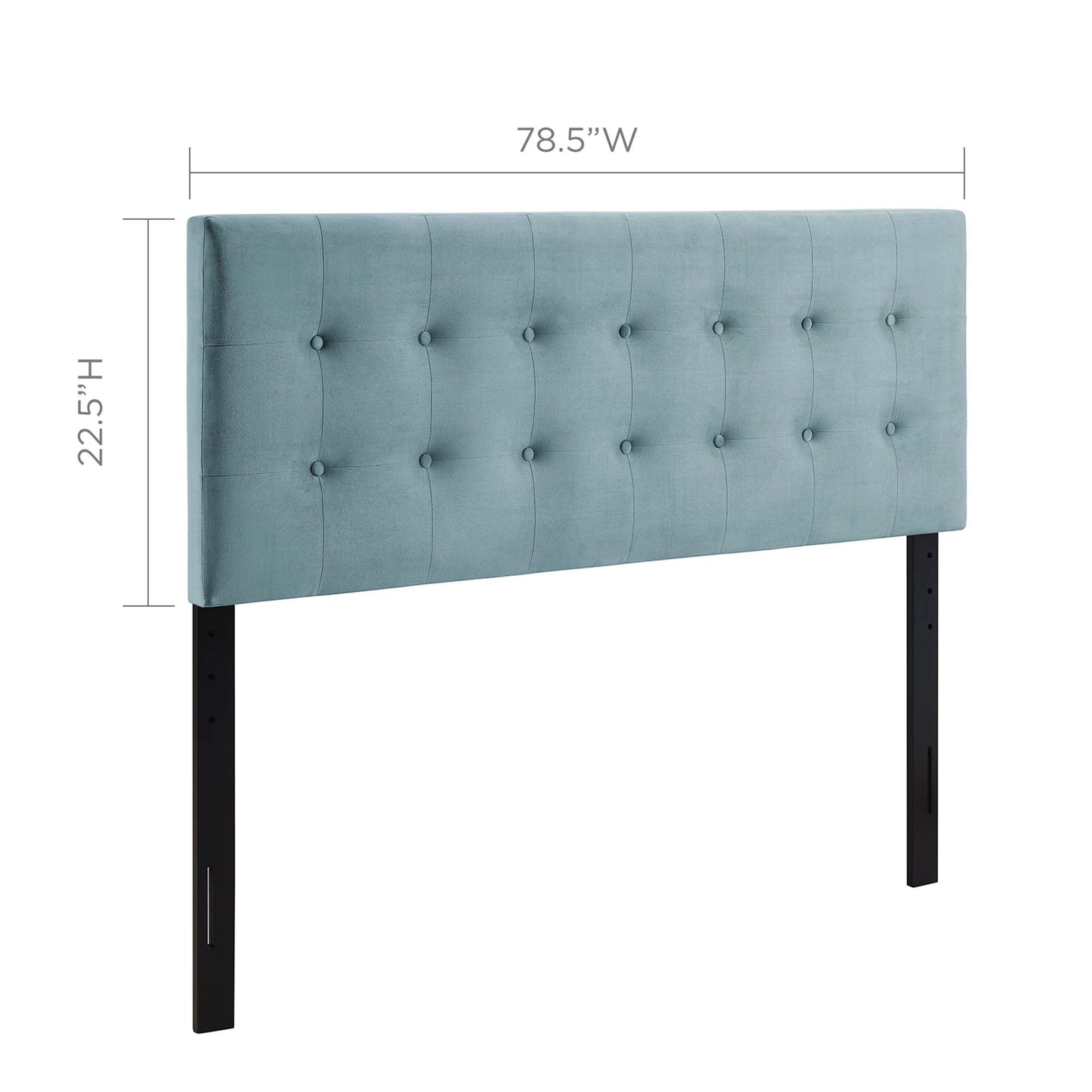 Emily Biscuit Tufted Performance Velvet King Headboard by Modway MOD-6117-LBU