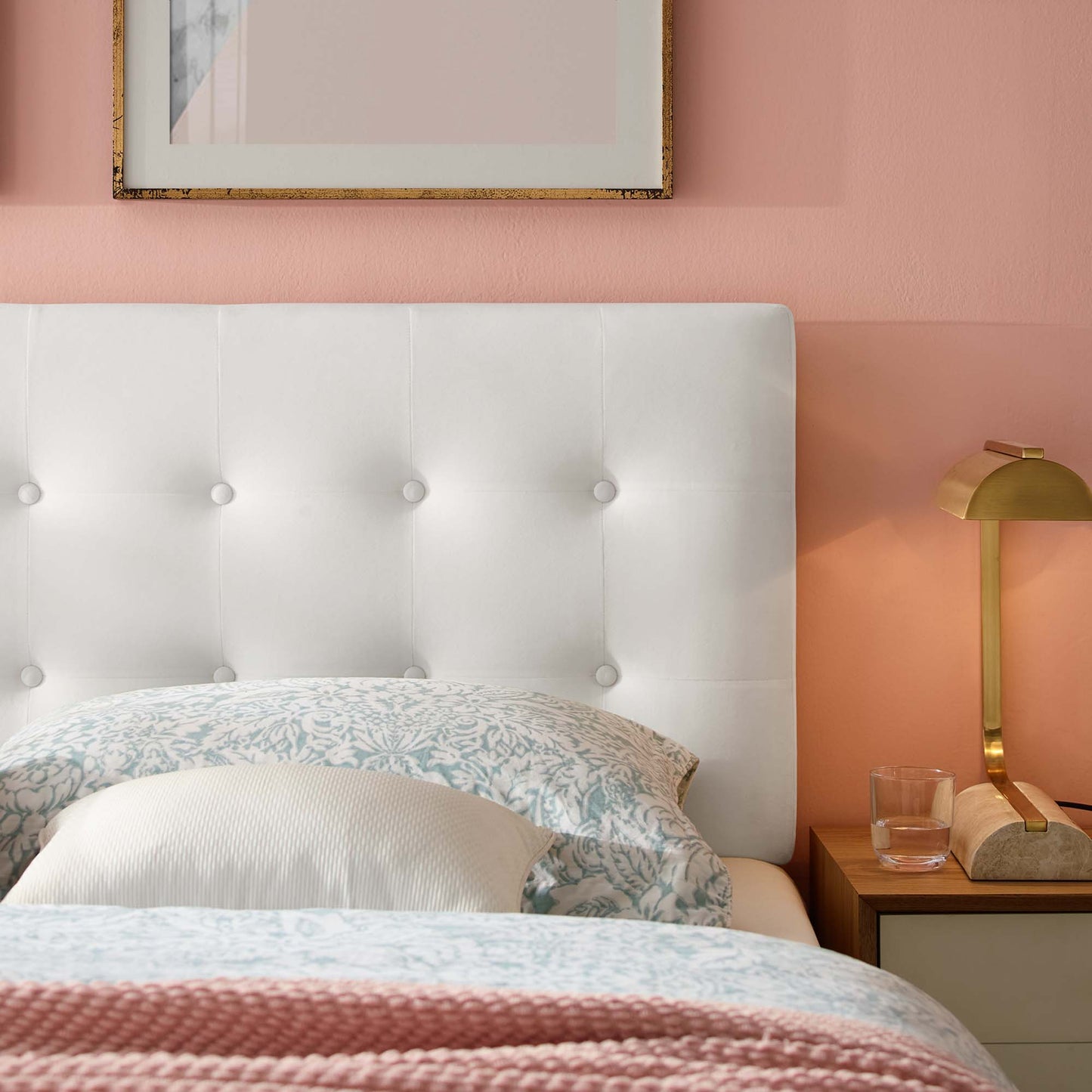 Emily Biscuit Tufted Performance Velvet King Headboard by Modway MOD-6117-WHI