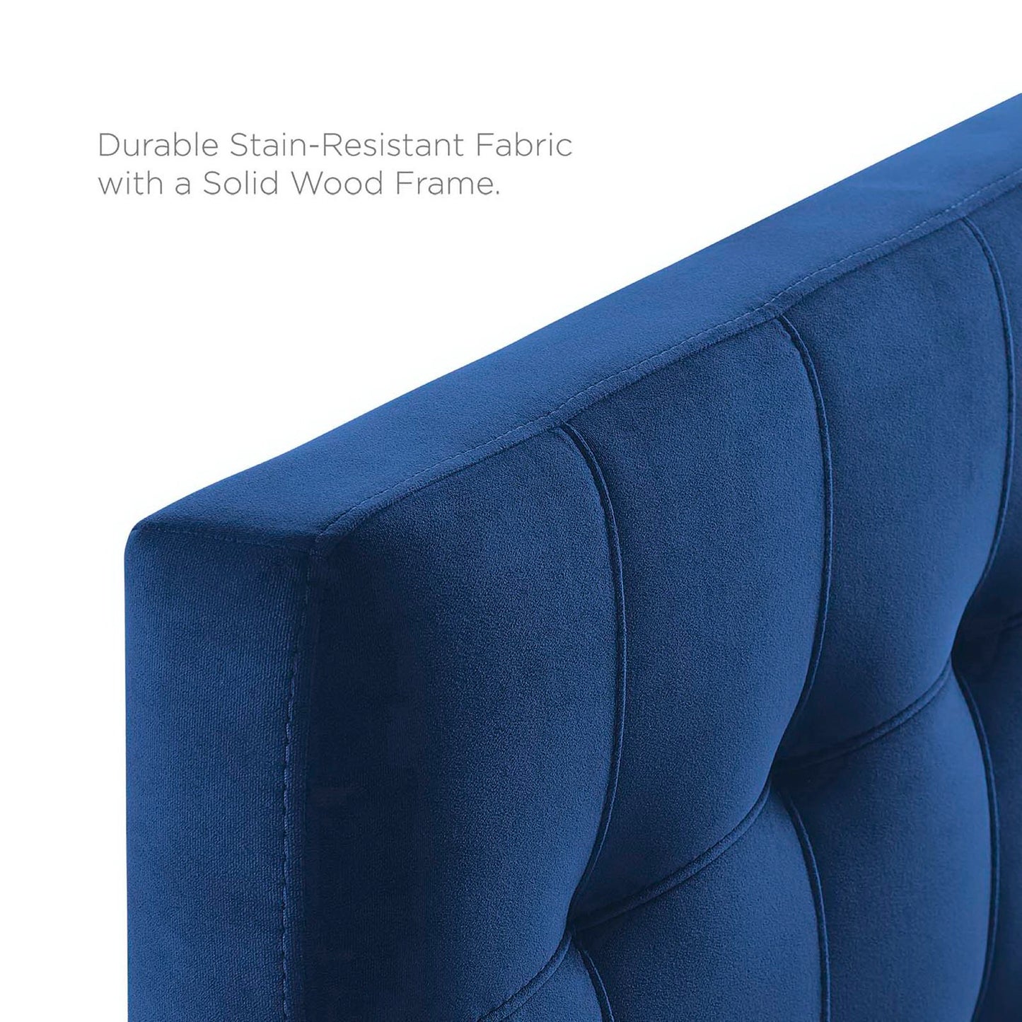 Lily Biscuit Tufted Performance Velvet Twin Headboard by Modway MOD-6118-NAV