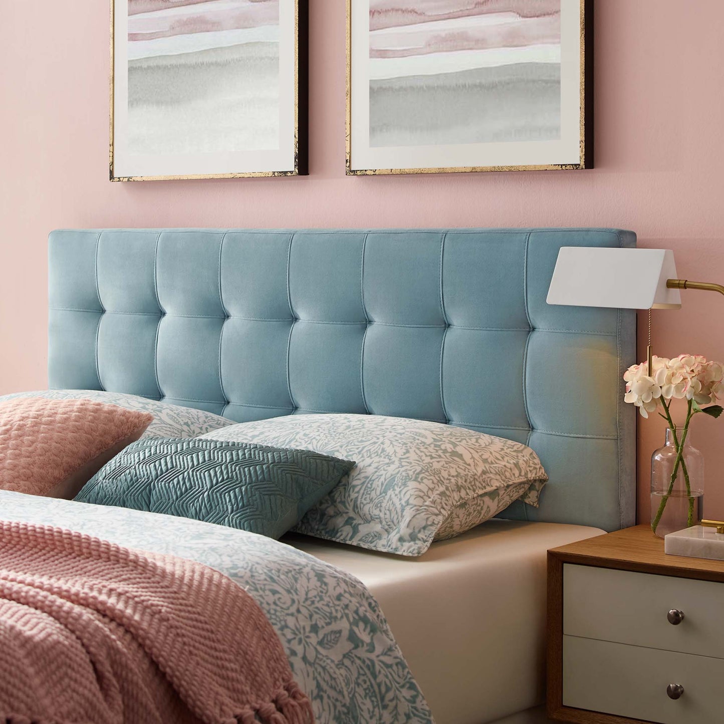 Lily Biscuit Tufted Performance Velvet Full Headboard by Modway MOD-6119-LBU