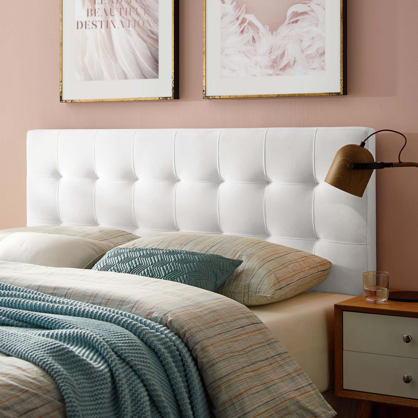 Lily Biscuit Tufted Performance Velvet Full Headboard by Modway MOD-6119-WHI