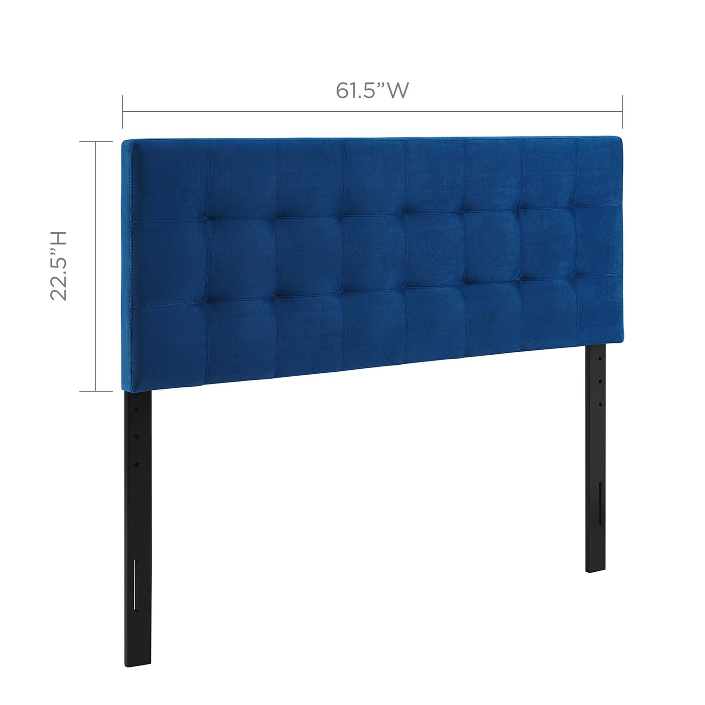 Lily Biscuit Tufted Performance Velvet Queen Headboard by Modway MOD-6120-NAV