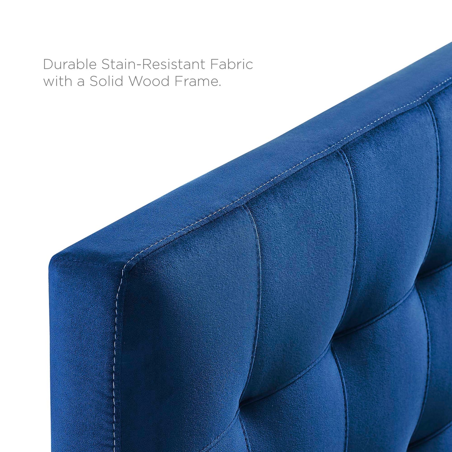 Lily Biscuit Tufted Performance Velvet Queen Headboard by Modway MOD-6120-NAV