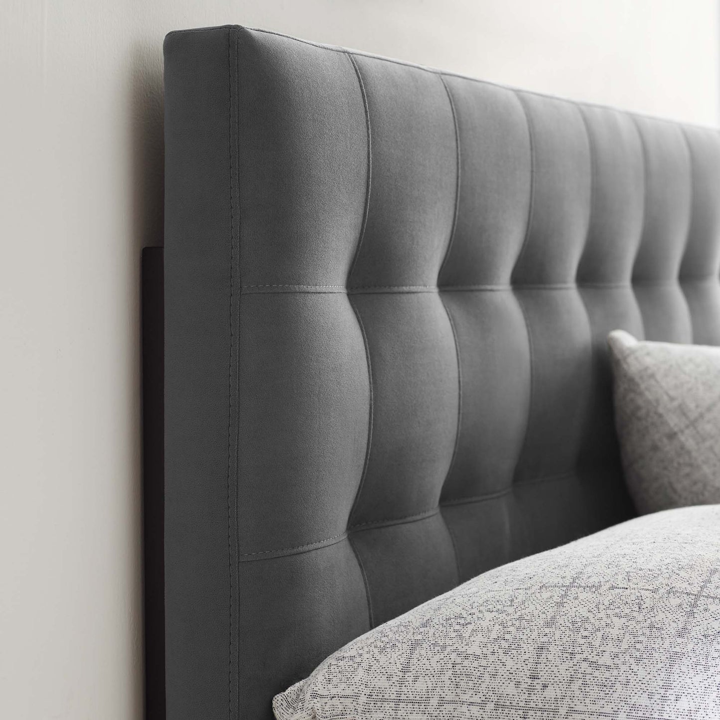 Lily Biscuit Tufted Performance Velvet King Headboard by Modway MOD-6121-GRY