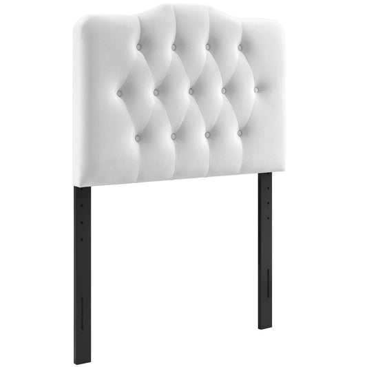 Annabel Diamond Tufted Performance Velvet Twin Headboard by Modway MOD-6126-WHI