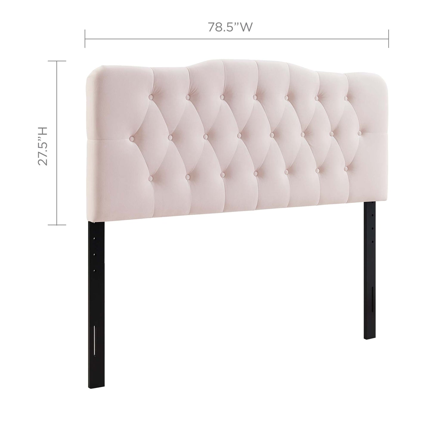 Annabel Diamond Tufted Performance Velvet King Headboard by Modway MOD-6127-PNK