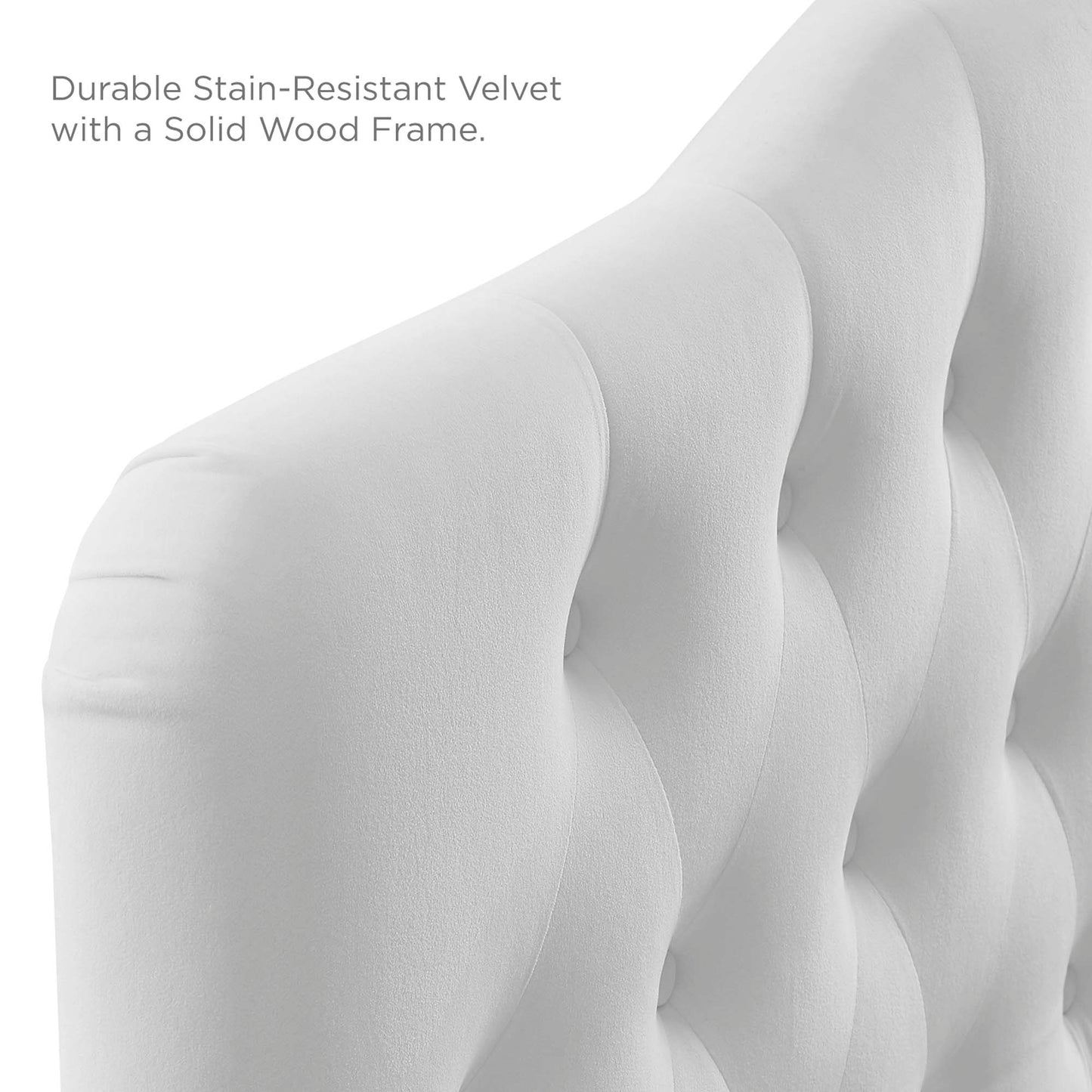 Annabel Diamond Tufted Performance Velvet Full Headboard by Modway MOD-6128-WHI