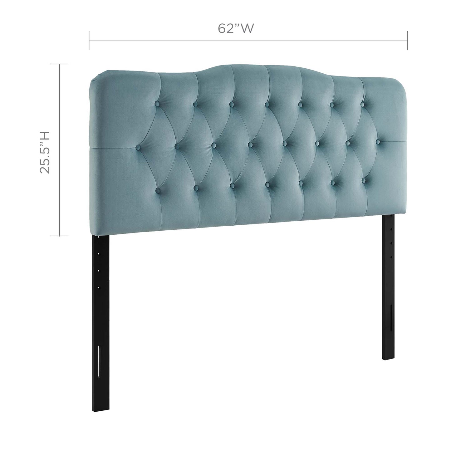 Annabel Diamond Tufted Performance Velvet Queen Headboard by Modway MOD-6129-LBU