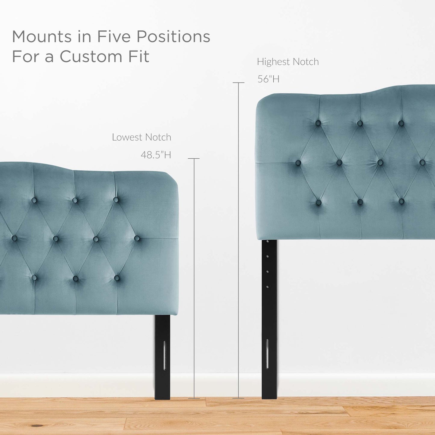 Annabel Diamond Tufted Performance Velvet Queen Headboard by Modway MOD-6129-LBU