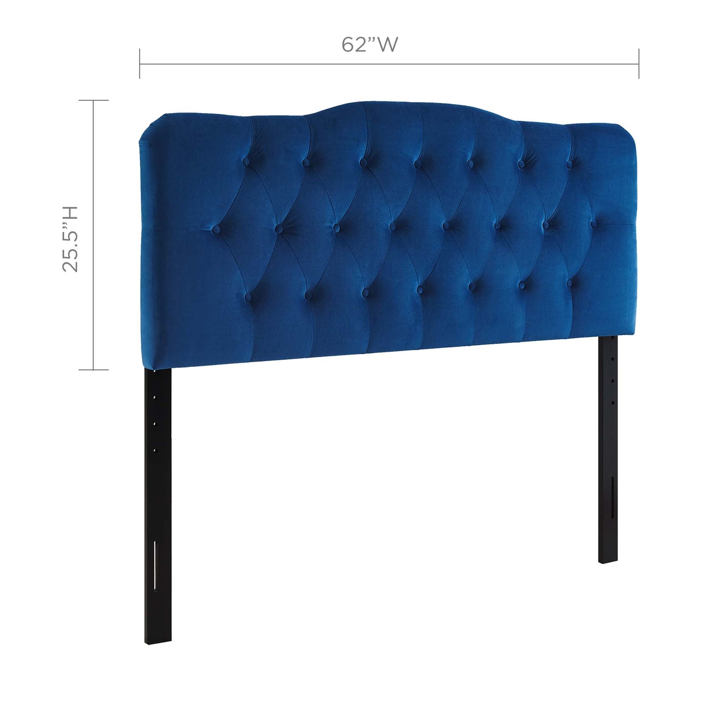 Annabel Diamond Tufted Performance Velvet Queen Headboard by Modway MOD-6129-NAV