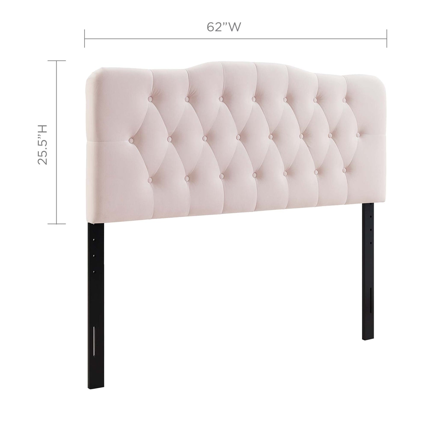 Annabel Diamond Tufted Performance Velvet Queen Headboard by Modway MOD-6129-PNK