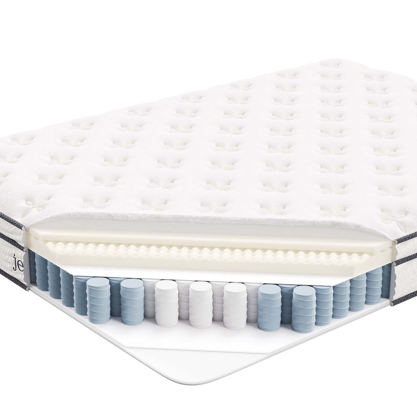 Jenna 8" Innerspring and Foam Full Mattress by Modway MOD-6134-WHI