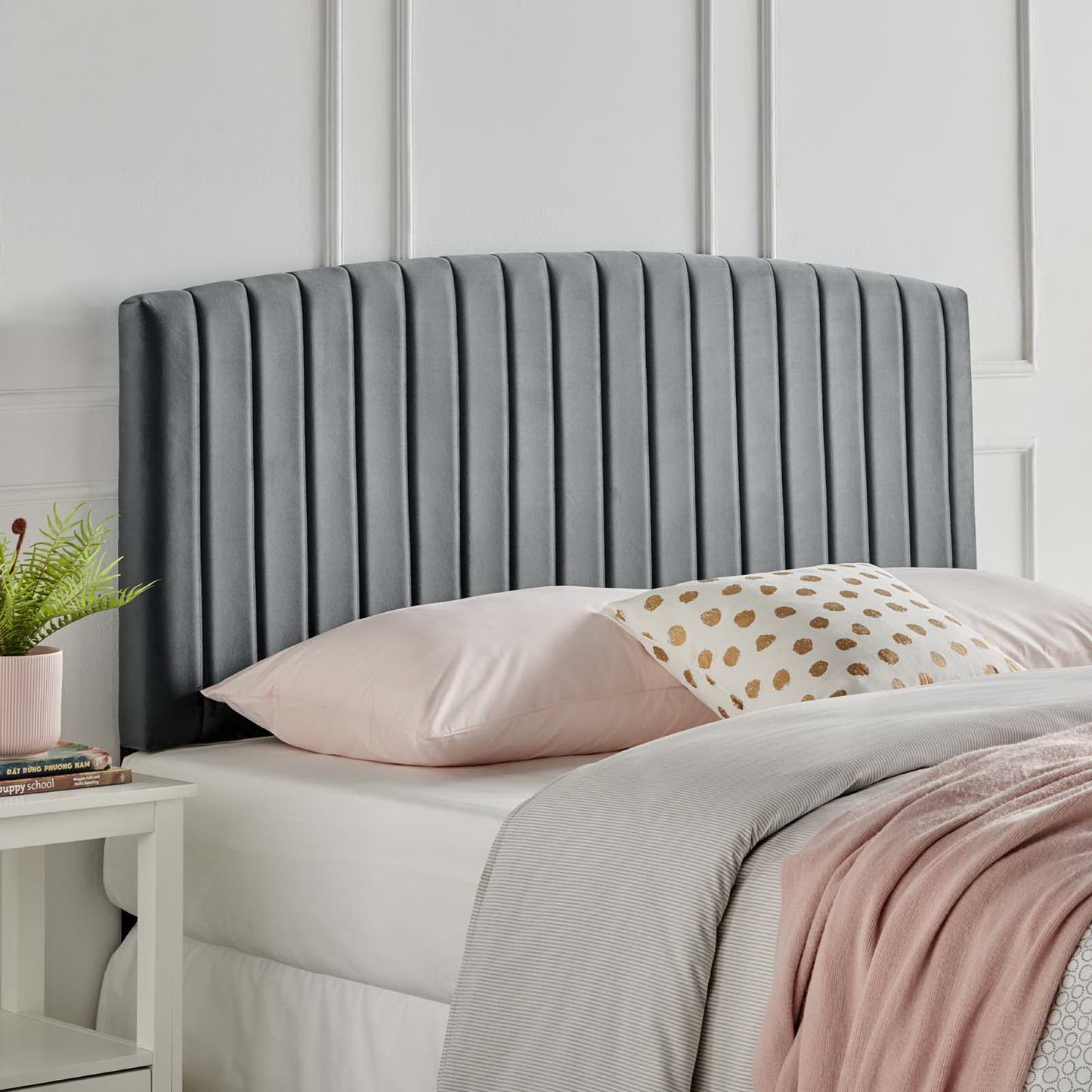 Rebecca Performance Velvet Twin Headboard by Modway MOD-6140-CHA