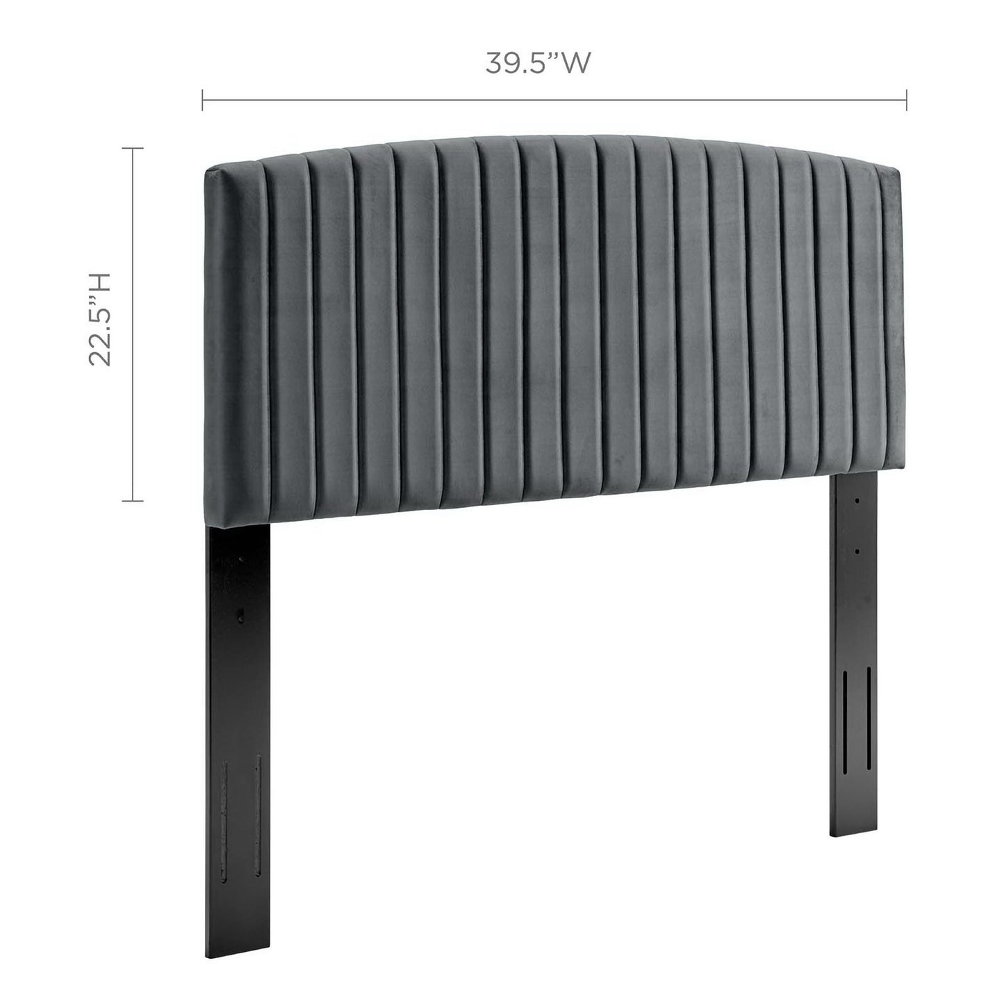 Rebecca Performance Velvet Twin Headboard by Modway MOD-6140-CHA