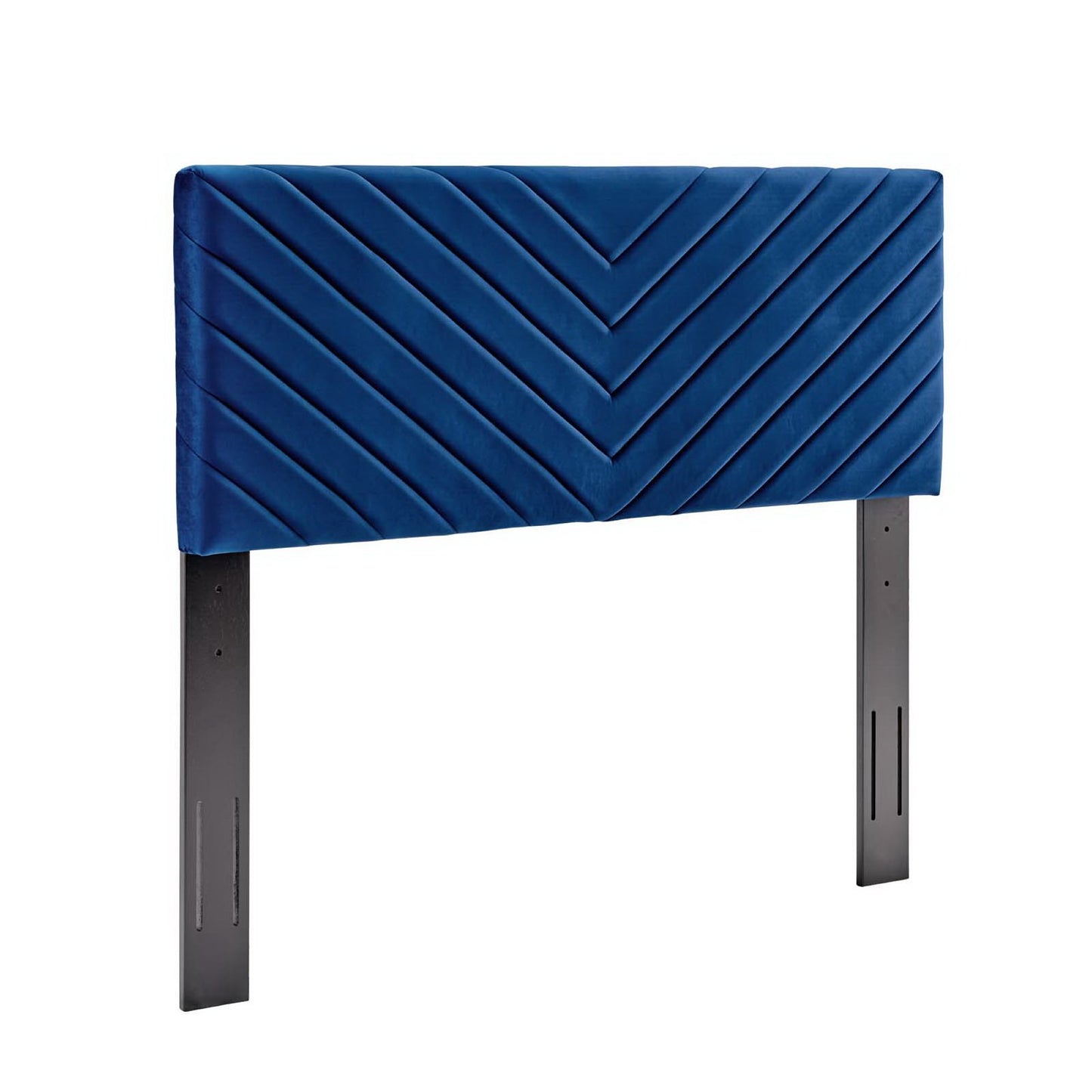 Alyson Angular Channel Tufted Performance Velvet Full / Queen Headboard by Modway MOD-6144-NAV