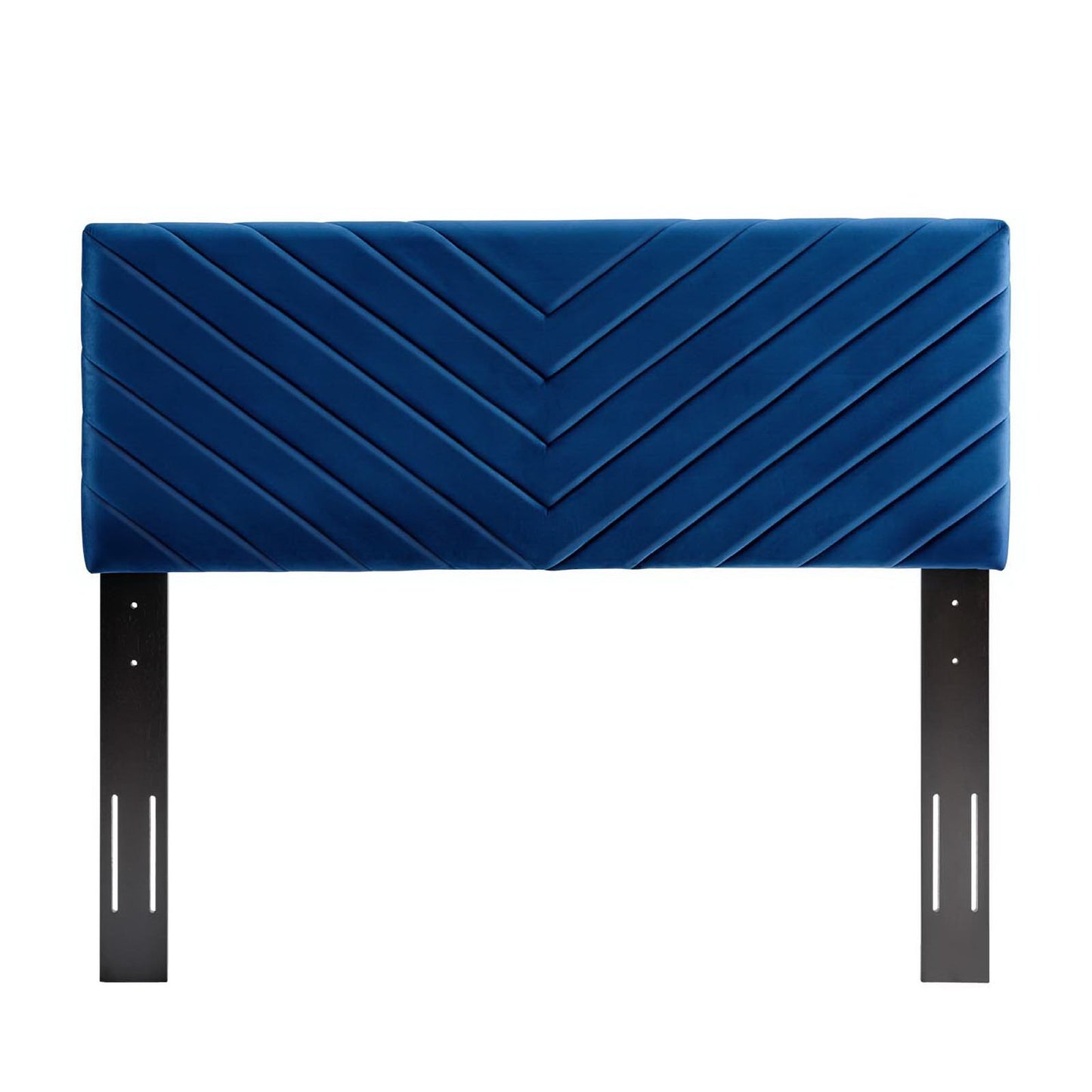 Alyson Angular Channel Tufted Performance Velvet Full / Queen Headboard by Modway MOD-6144-NAV