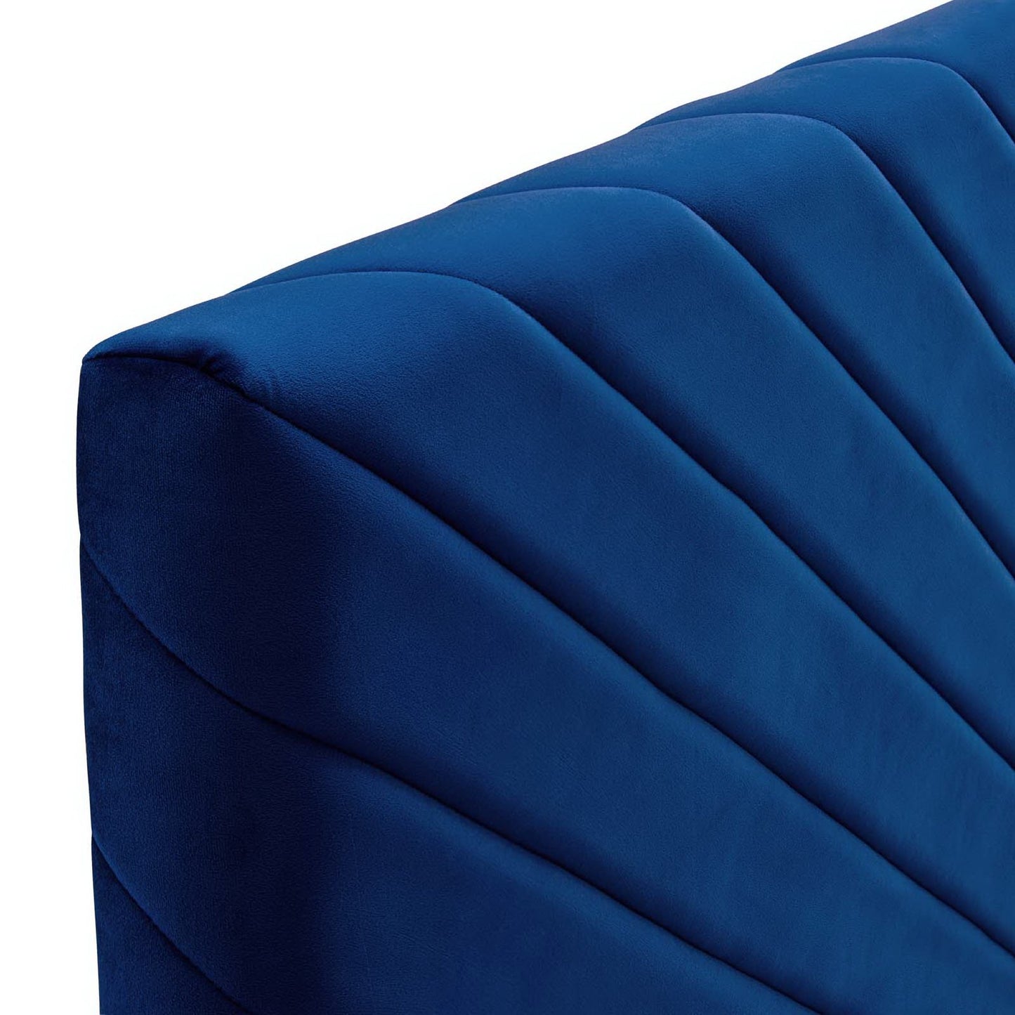 Alyson Angular Channel Tufted Performance Velvet Full / Queen Headboard by Modway MOD-6144-NAV