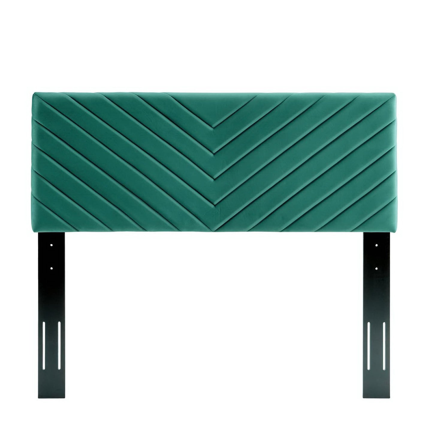 Alyson Angular Channel Tufted Performance Velvet Full / Queen Headboard by Modway MOD-6144-TEA
