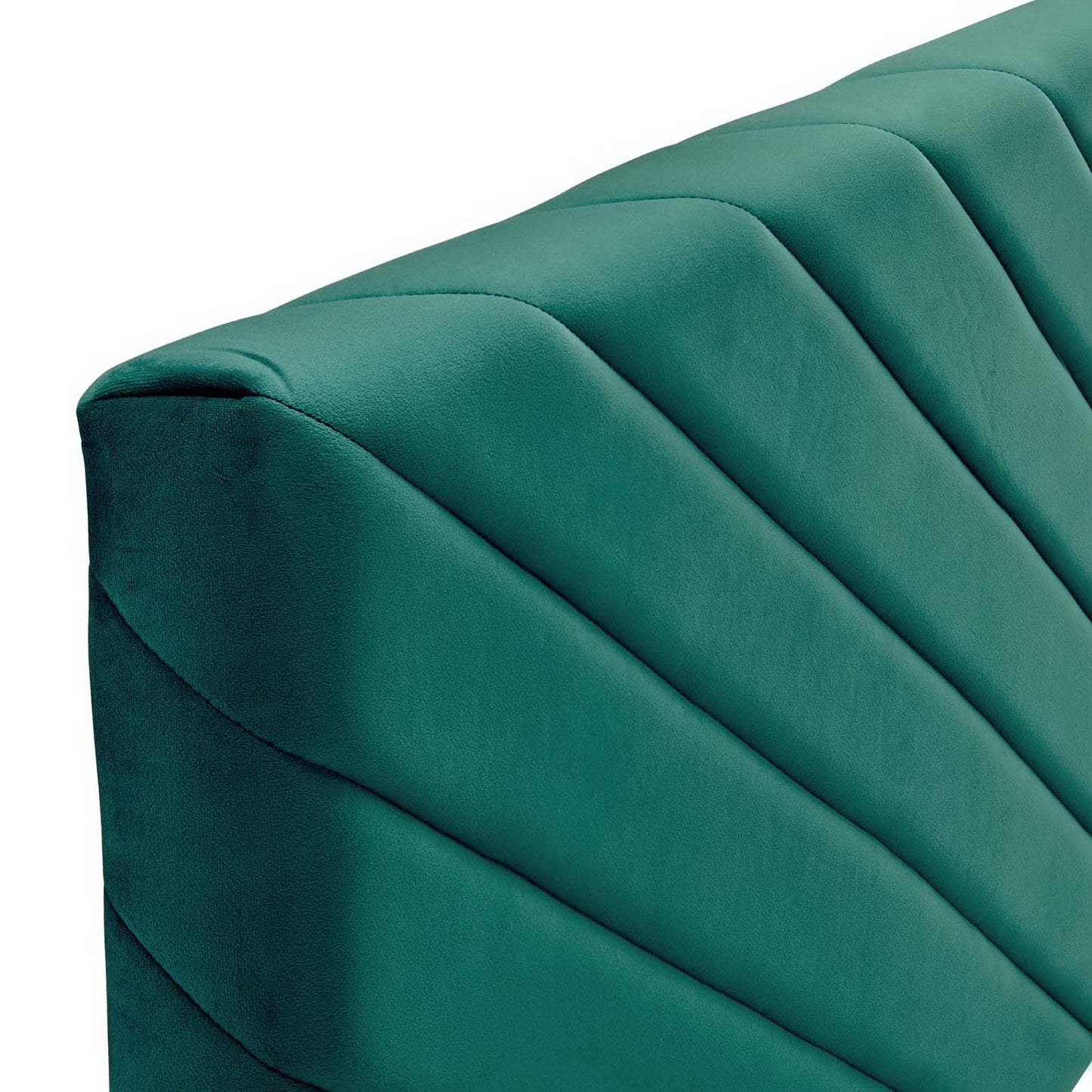 Alyson Angular Channel Tufted Performance Velvet Full / Queen Headboard by Modway MOD-6144-TEA