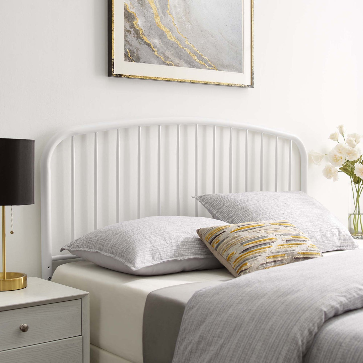 Nova Metal Twin Headboard by Modway
