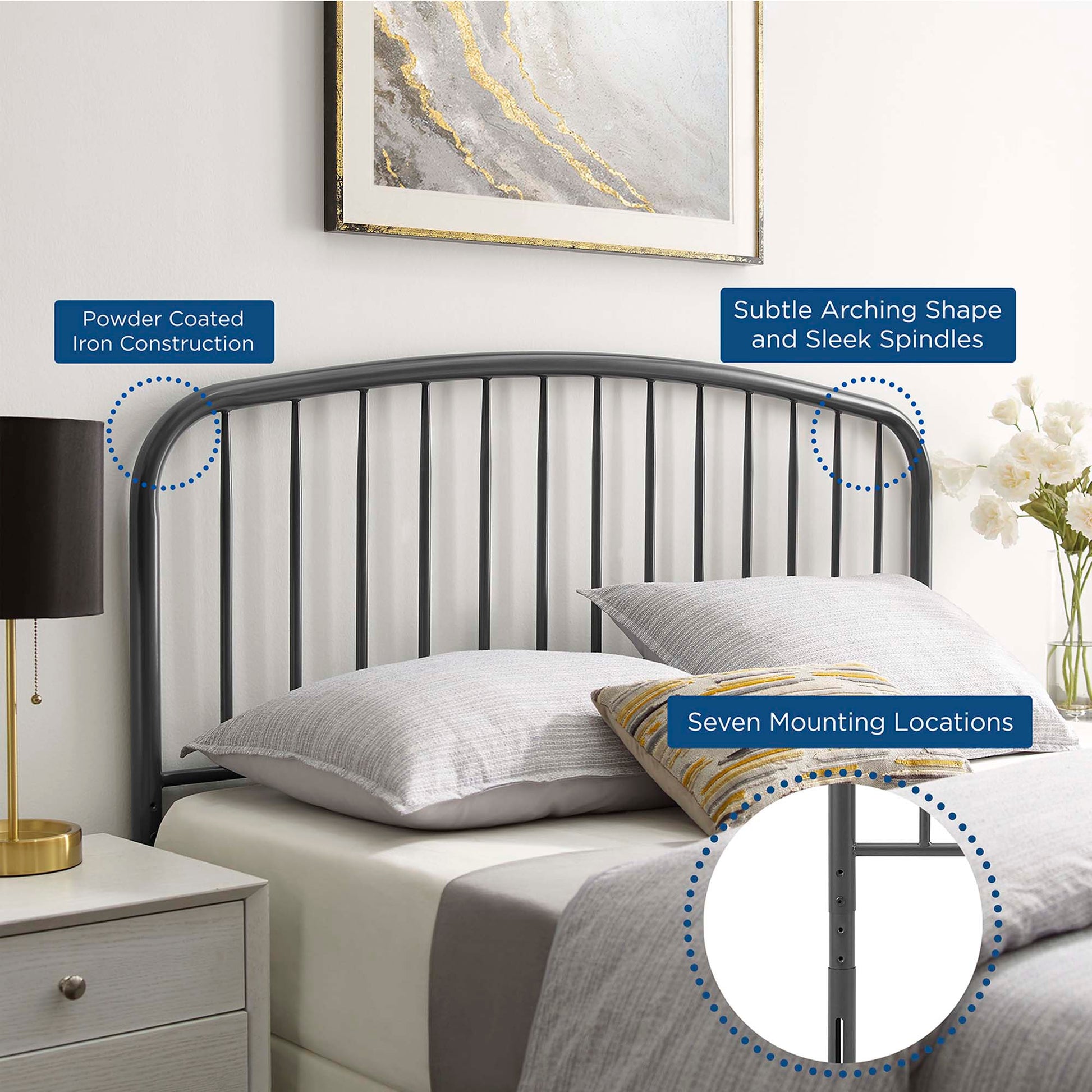 Nova Metal Full Headboard by Modway