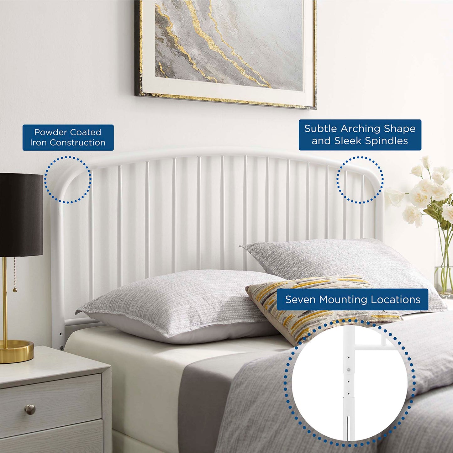 Nova Metal King Headboard by Modway