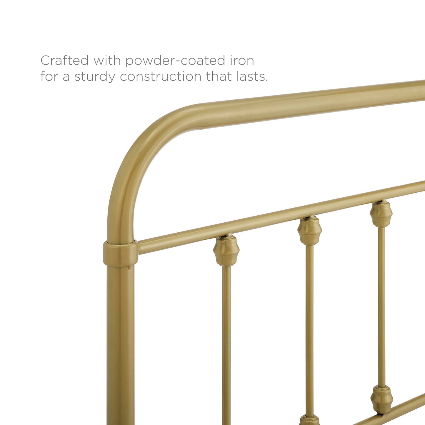 Sage Metal Queen Headboard by Modway Gold